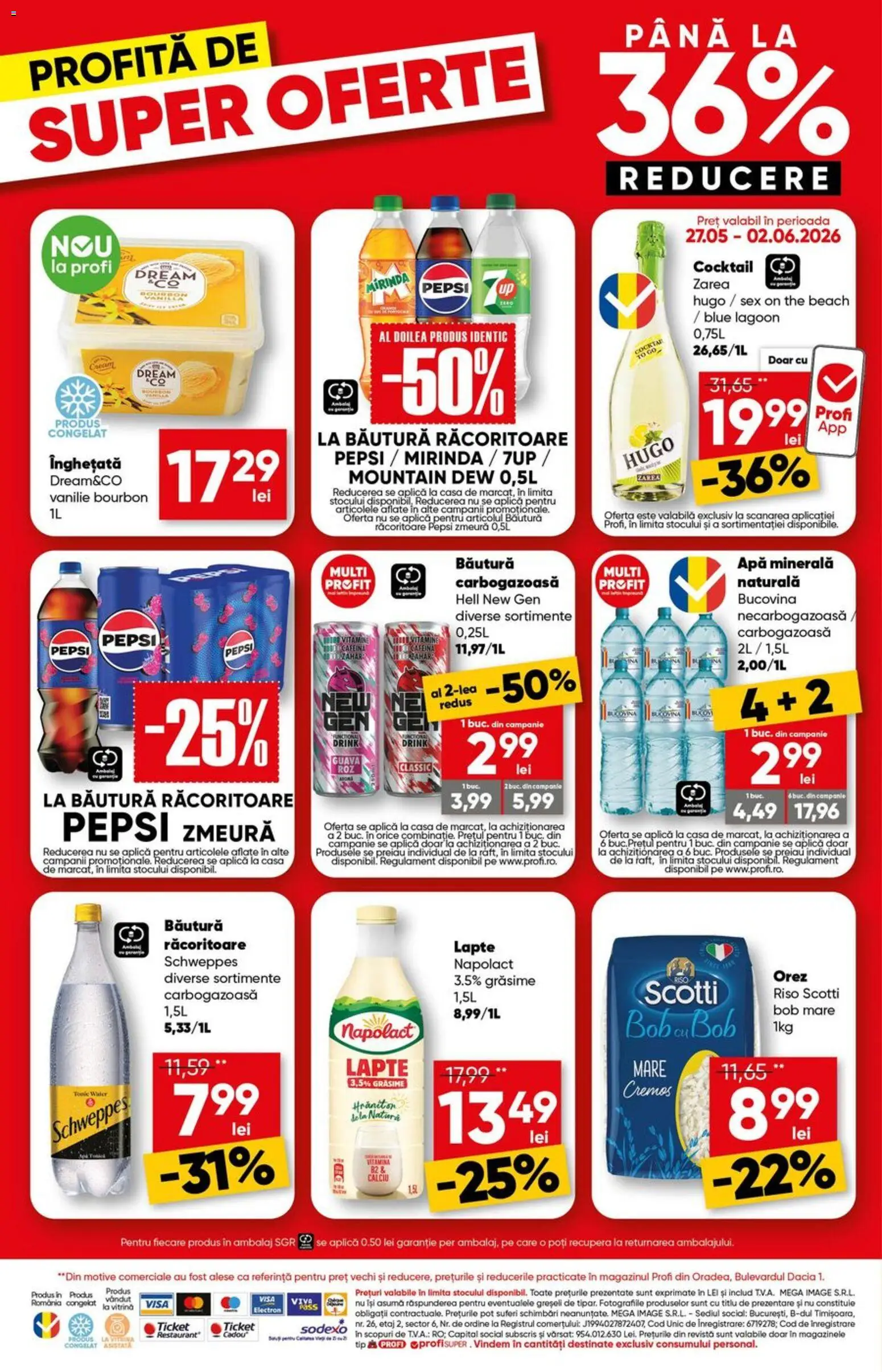 Catalog Profi 27 Mai - 8 Iunie 2026 | Pagina 16 | Produse: Lapte, Cocktail, Orez, Bourbon