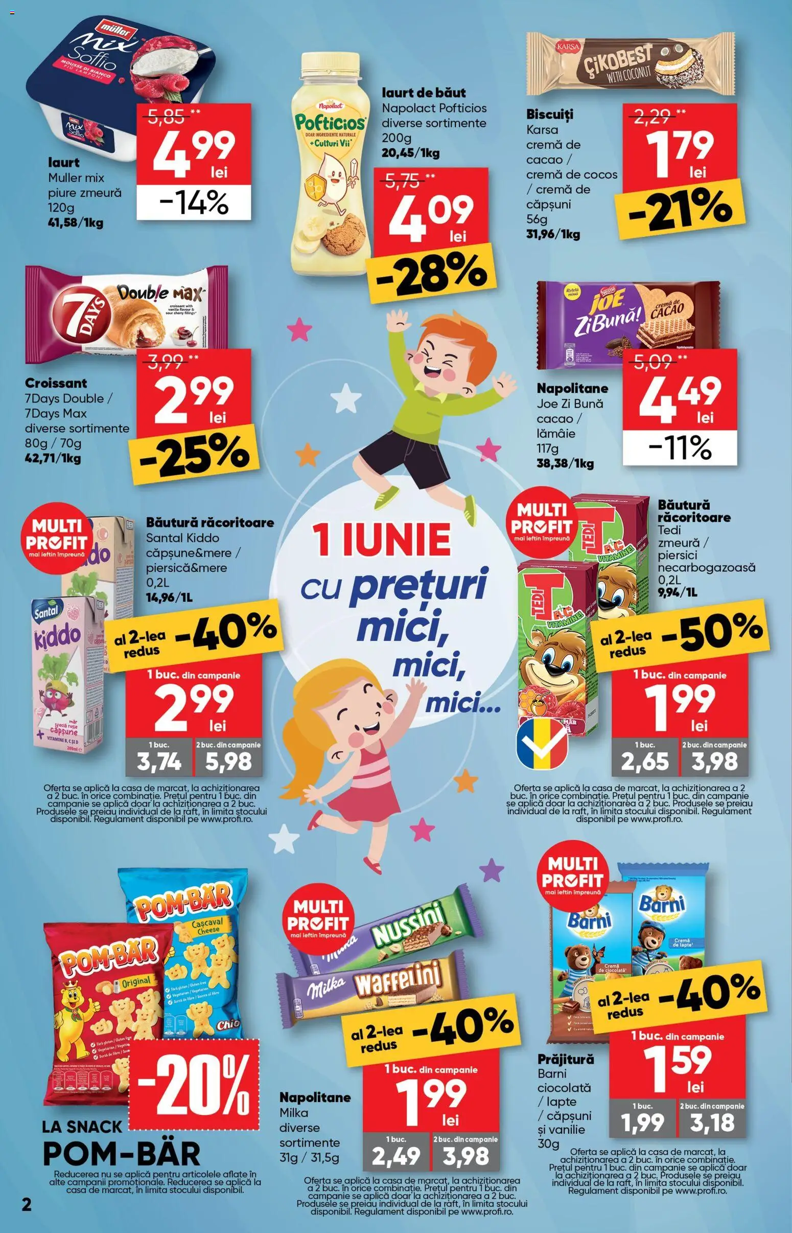 Catalog Profi 27 Mai - 8 Iunie 2026 | Pagina 2 | Produse: Lapte, Cremă, Ciocolată, Cacao