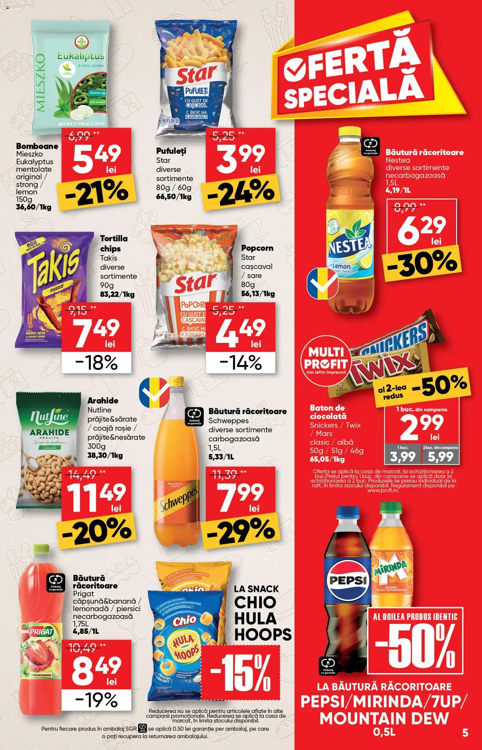 Catalog Profi 27 Mai - 8 Iunie 2026 | Pagina 5 | Produse: Arahide, Ciocolată, Banane, Bomboane