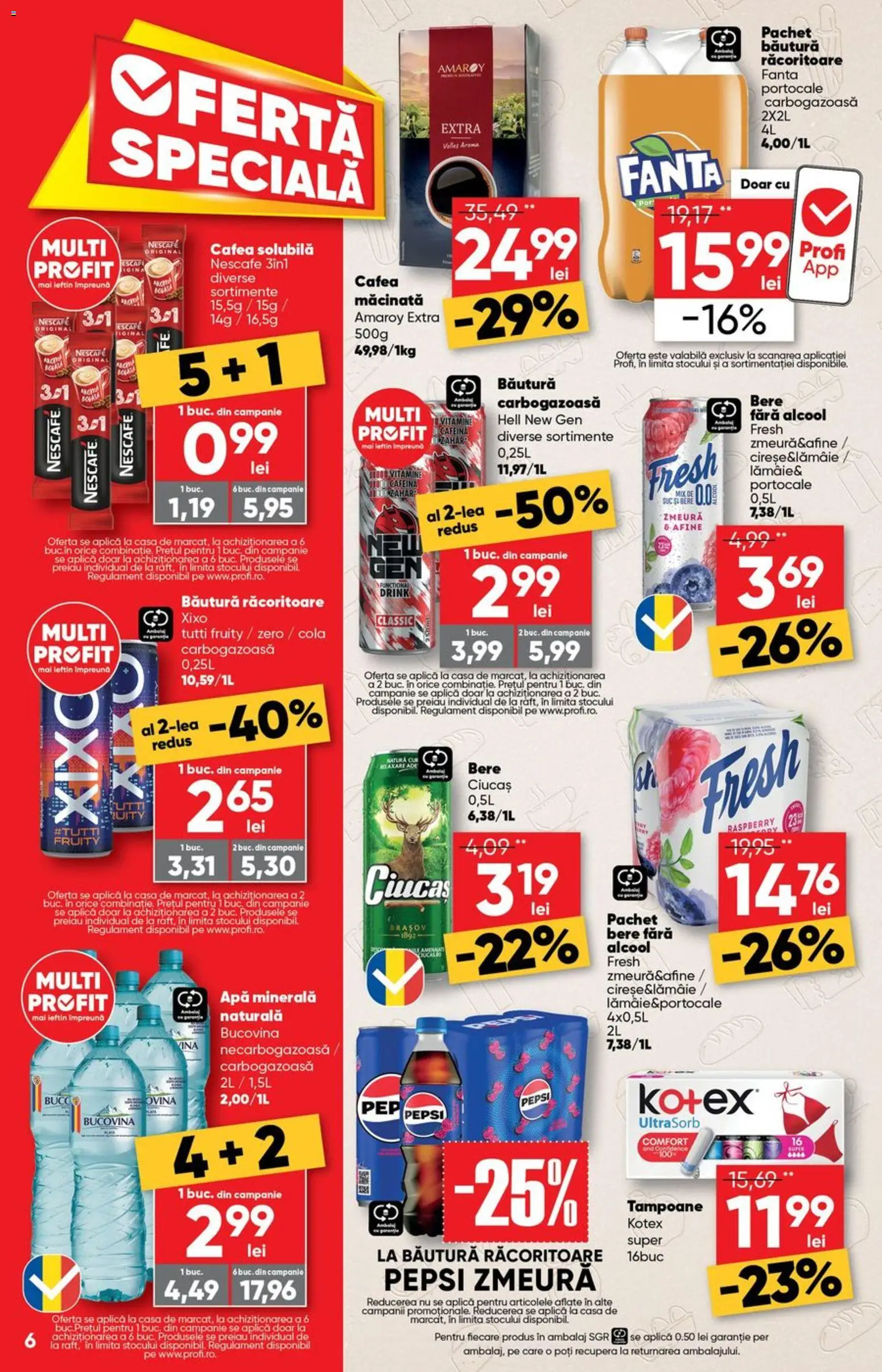 Catalog Profi 27 Mai - 8 Iunie 2026 | Pagina 6 | Produse: Afine, Zmeură, Amerikan servis, Cafea