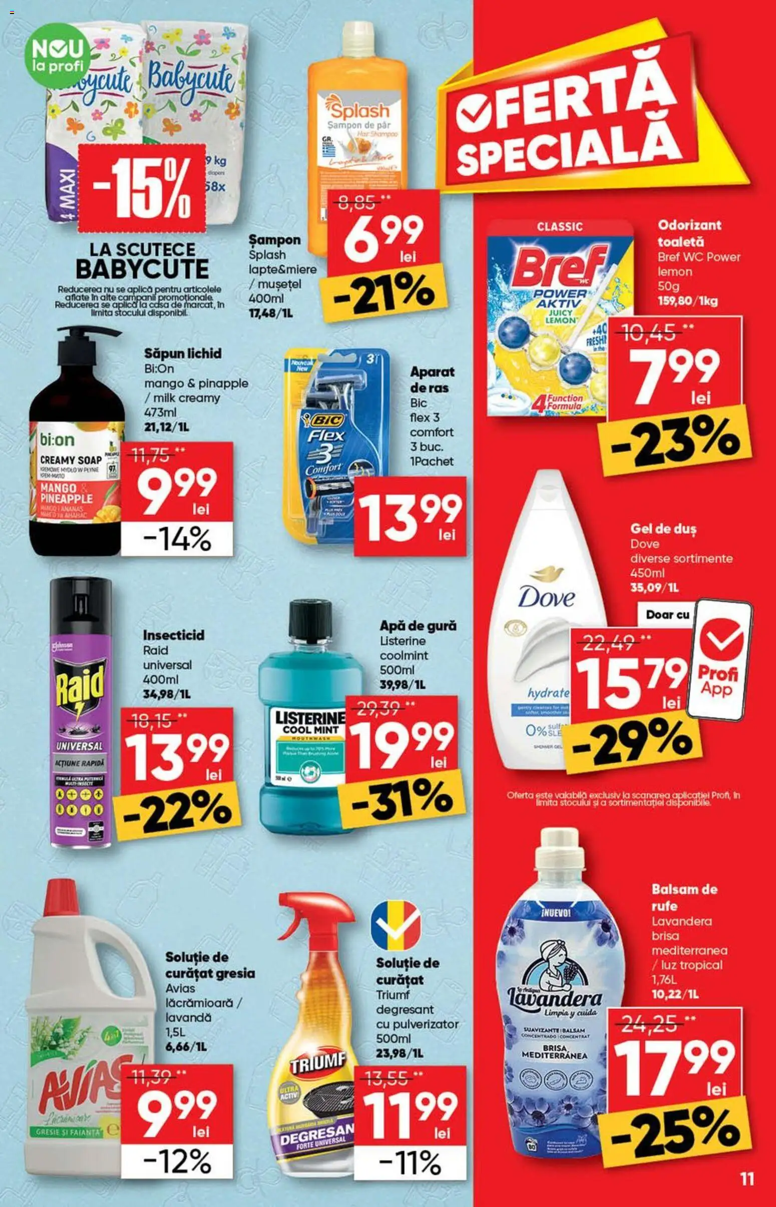 Catalog Profi 27 Mai - 8 Iunie 2026 | Pagina 11 | Produse: Săpun, Apă de gură, Săpun lichid, Apă