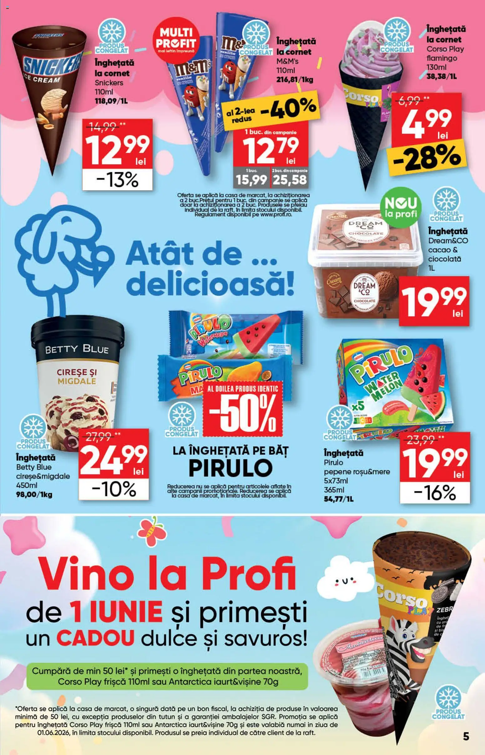 Catalog Profi 27 Mai - 8 Iunie 2026 | Pagina 5 | Produse: Frișcă, Cacao, Cireșe, Înghețată