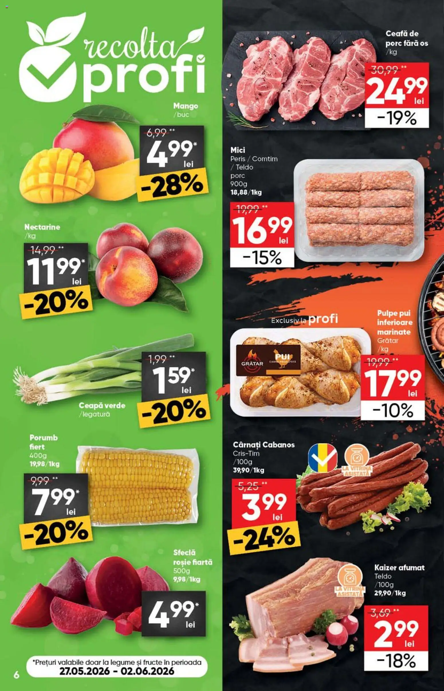 Catalog Profi 27 Mai - 8 Iunie 2026 | Pagina 6 | Produse: Vitrină, Fructe, Cârnați, Sfeclă