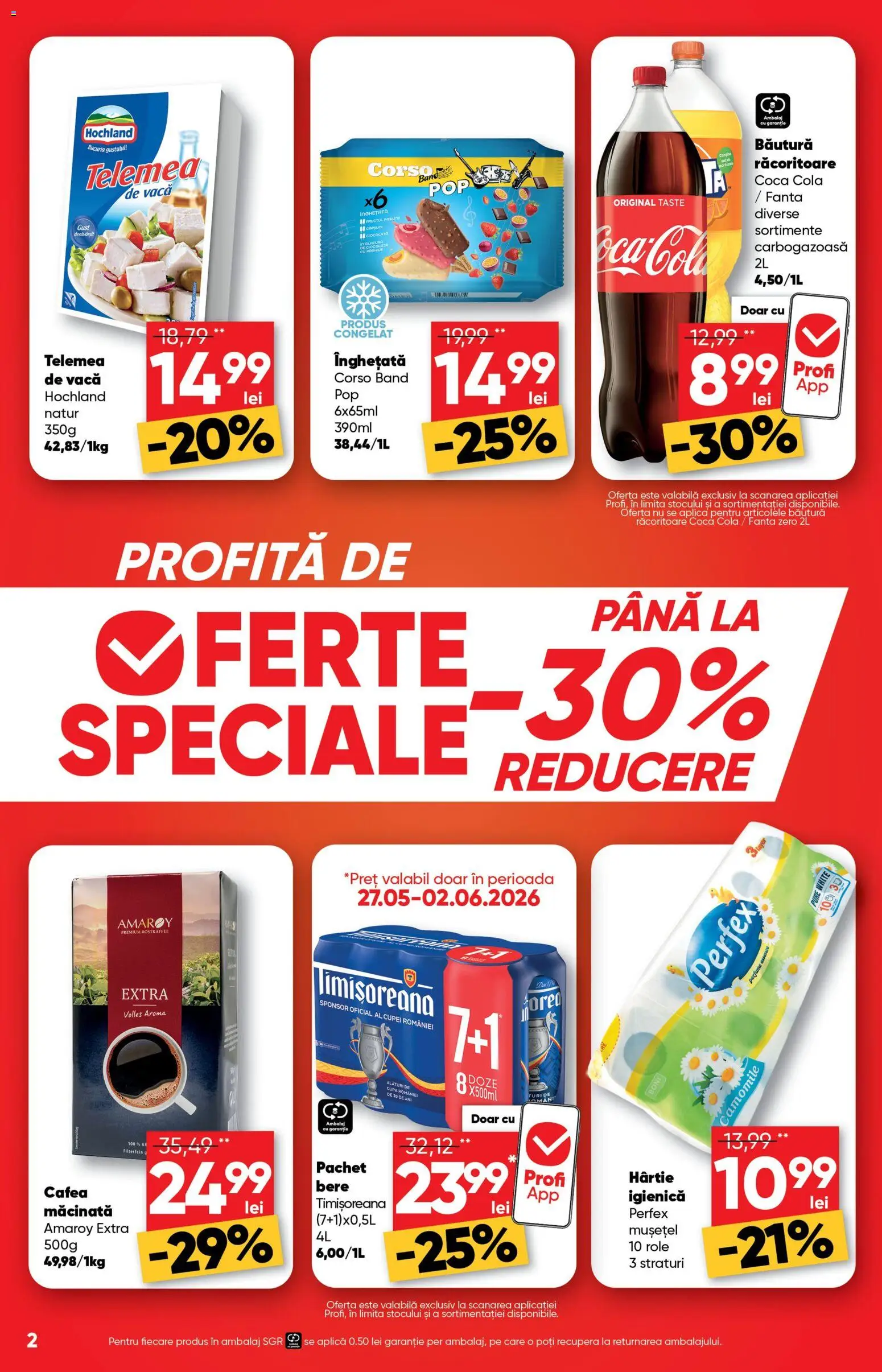 Catalog Profi 27 Mai - 8 Iunie 2026 | Pagina 2 | Produse: Role, Amerikan servis, Cafea, Ciocolată