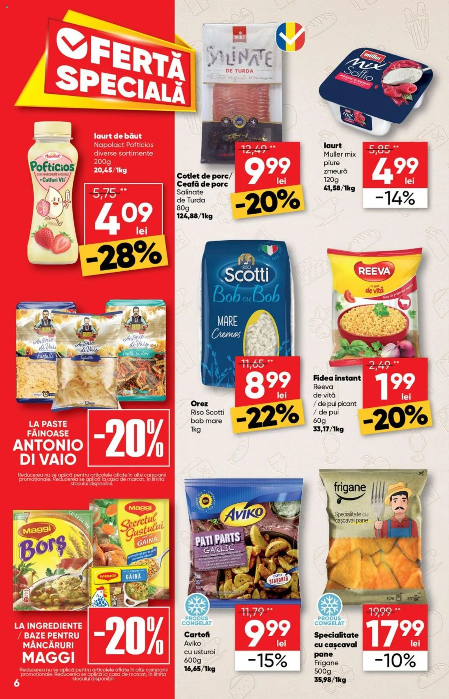 Catalog Profi 27 Mai - 8 Iunie 2026 | Pagina 6 | Produse: Zmeură, Hacıyatmaz Kedi Oyuncağı, Orez, Usturoi