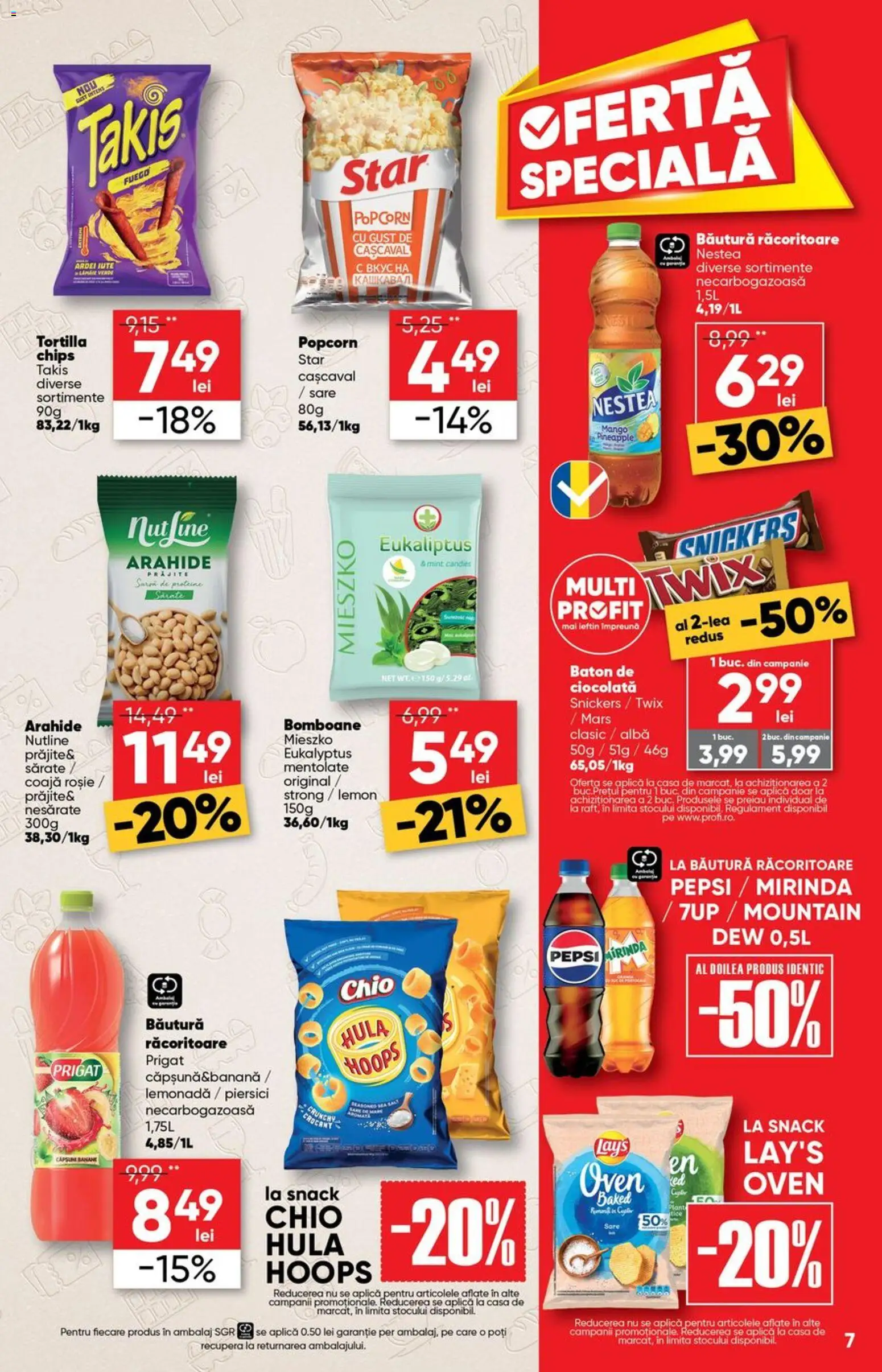 Catalog Profi 27 Mai - 8 Iunie 2026 | Pagina 7 | Produse: Masaüstü kılıfı, Ciocolată, Banane, Bomboane