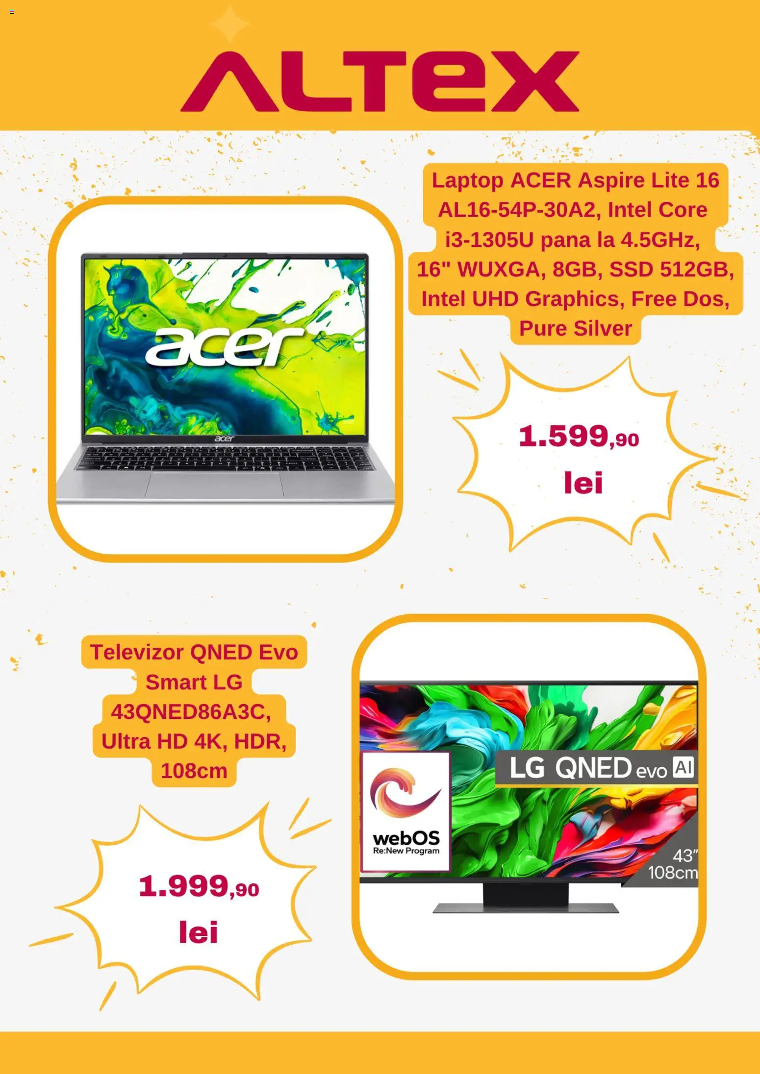 Catalog Altex 28 Mai - 2 Iunie 2026 | Pagina 3 | Produse: Laptop, Televizor