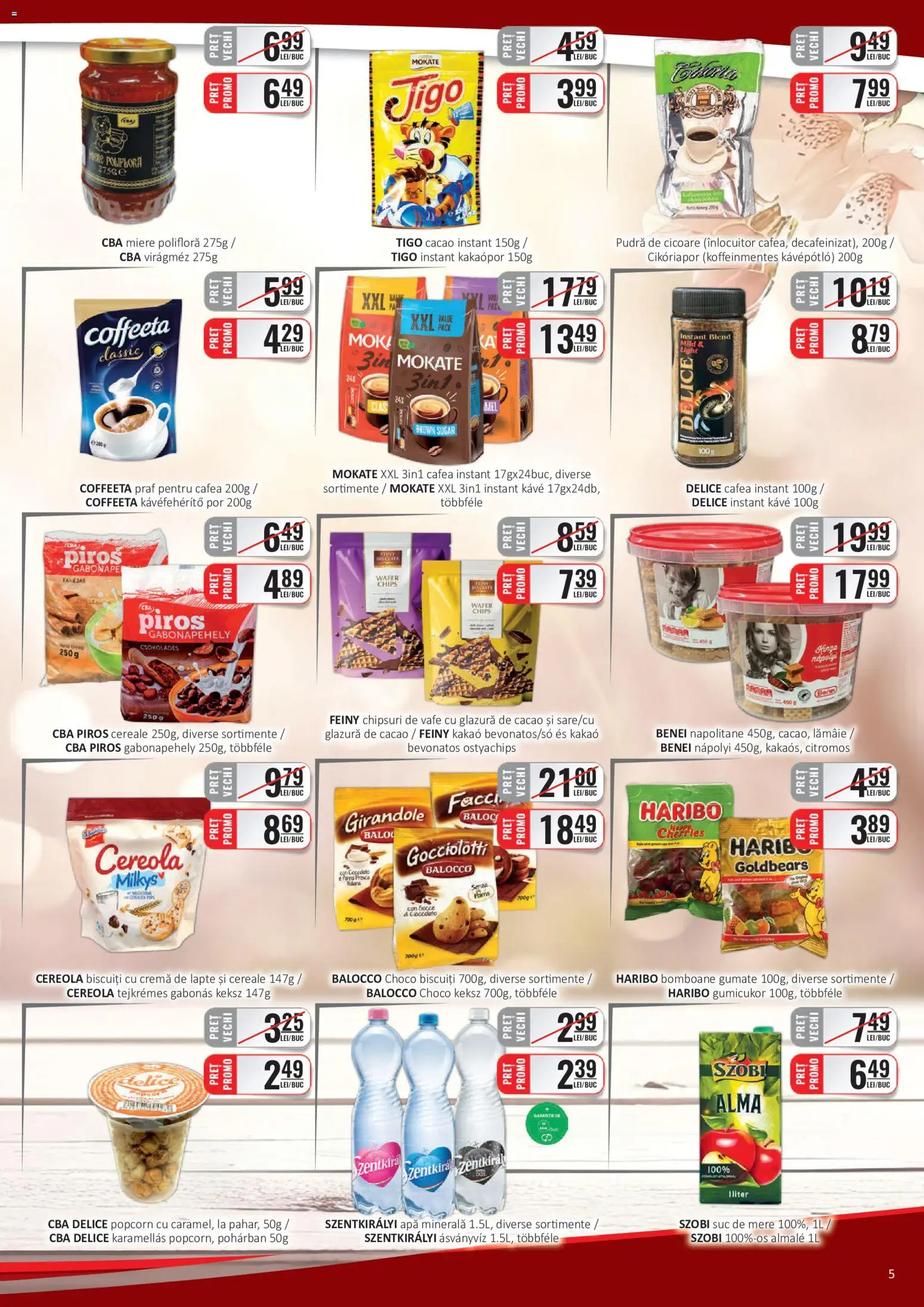 Catalog CBA 1 - 14 Iunie 2026 | Pagina 5 | Produse: Yazı tahtası kalemi, Cereale, Biscuiți, Apă