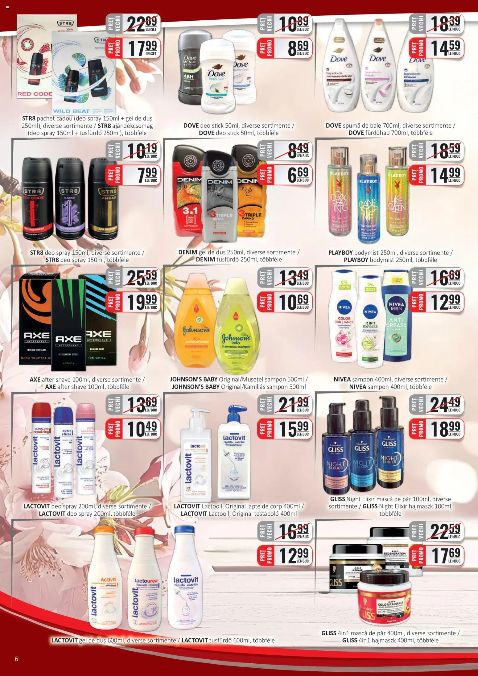 Catalog CBA 1 - 14 Iunie 2026 | Pagina 6 | Produse: After shave, Mască de păr, Lapte, Gel de duș