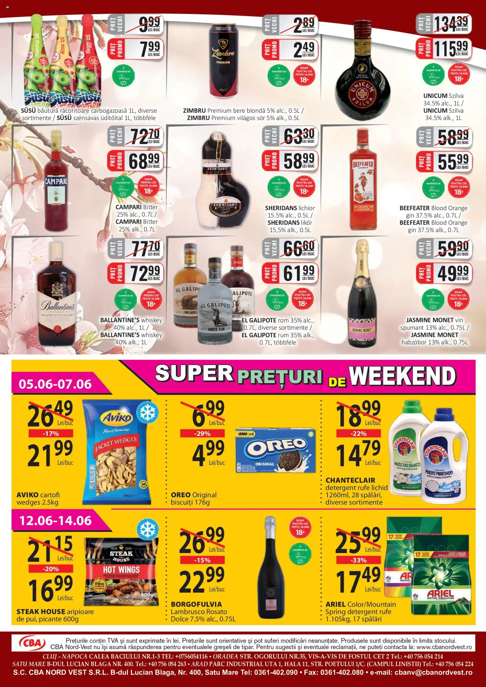 Catalog CBA 1 - 14 Iunie 2026 | Pagina 8 | Produse: Lichior, Vin, Rom, Pește