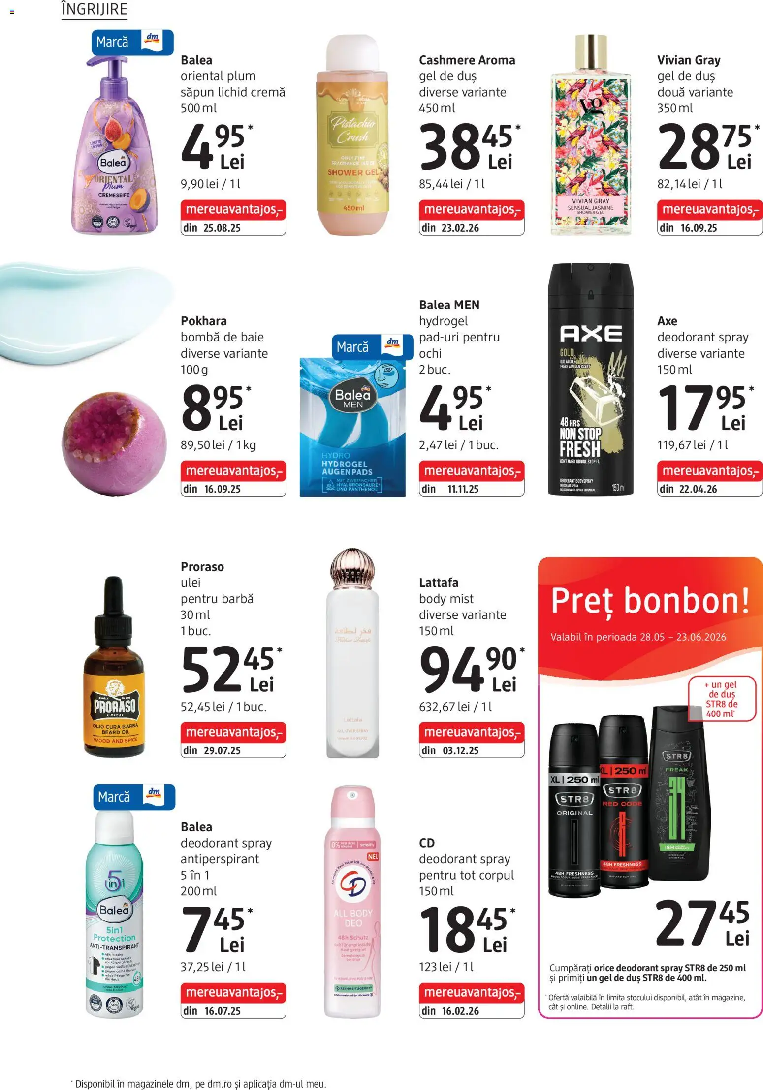 Catalog DM Drogerie Markt 28 Mai - 22 Iunie 2026 | Pagina 16 | Produse: Cremă, Ulei, Săpun, Deodorant