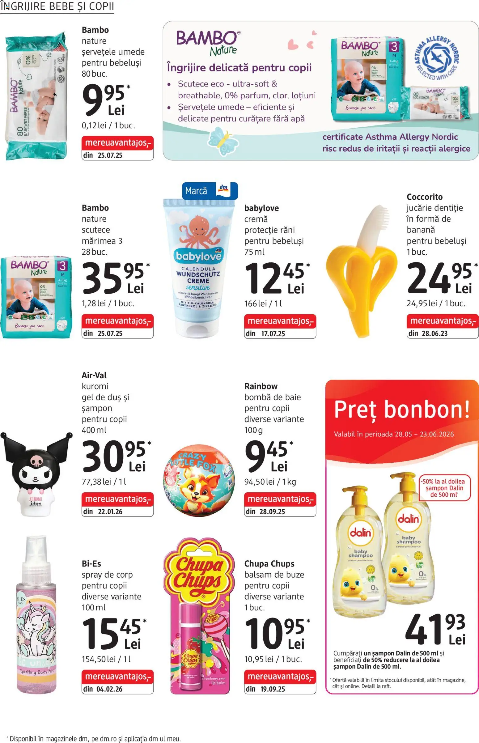 Catalog DM Drogerie Markt 28 Mai - 22 Iunie 2026 | Pagina 18 | Produse: Șampon, Șervețele umede, Scutece, Apă
