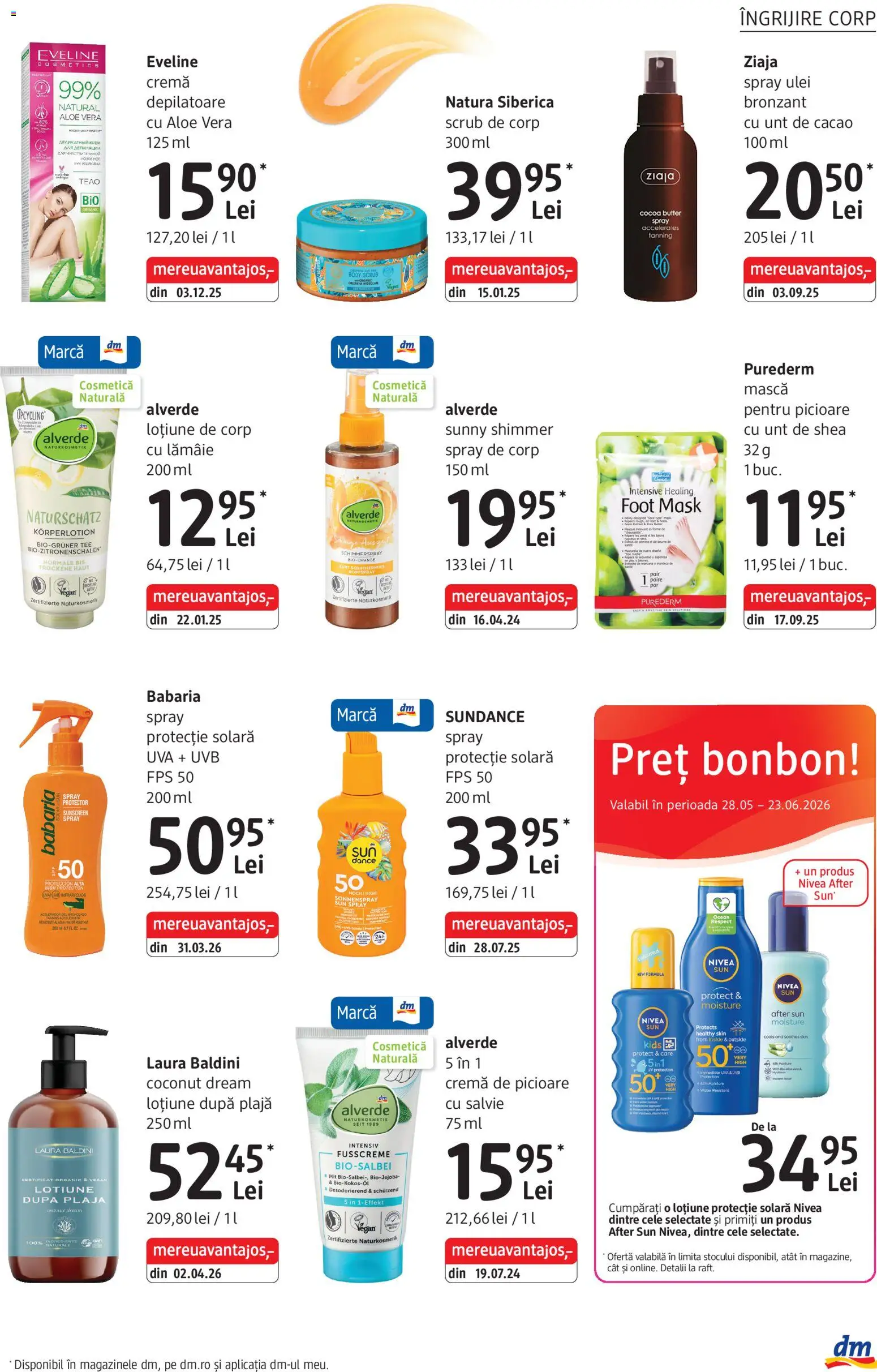 Catalog DM Drogerie Markt 28 Mai - 22 Iunie 2026 | Pagina 9 | Produse: Cremă, Protecție solară, Loțiune protecție solară, Loțiune după plajă
