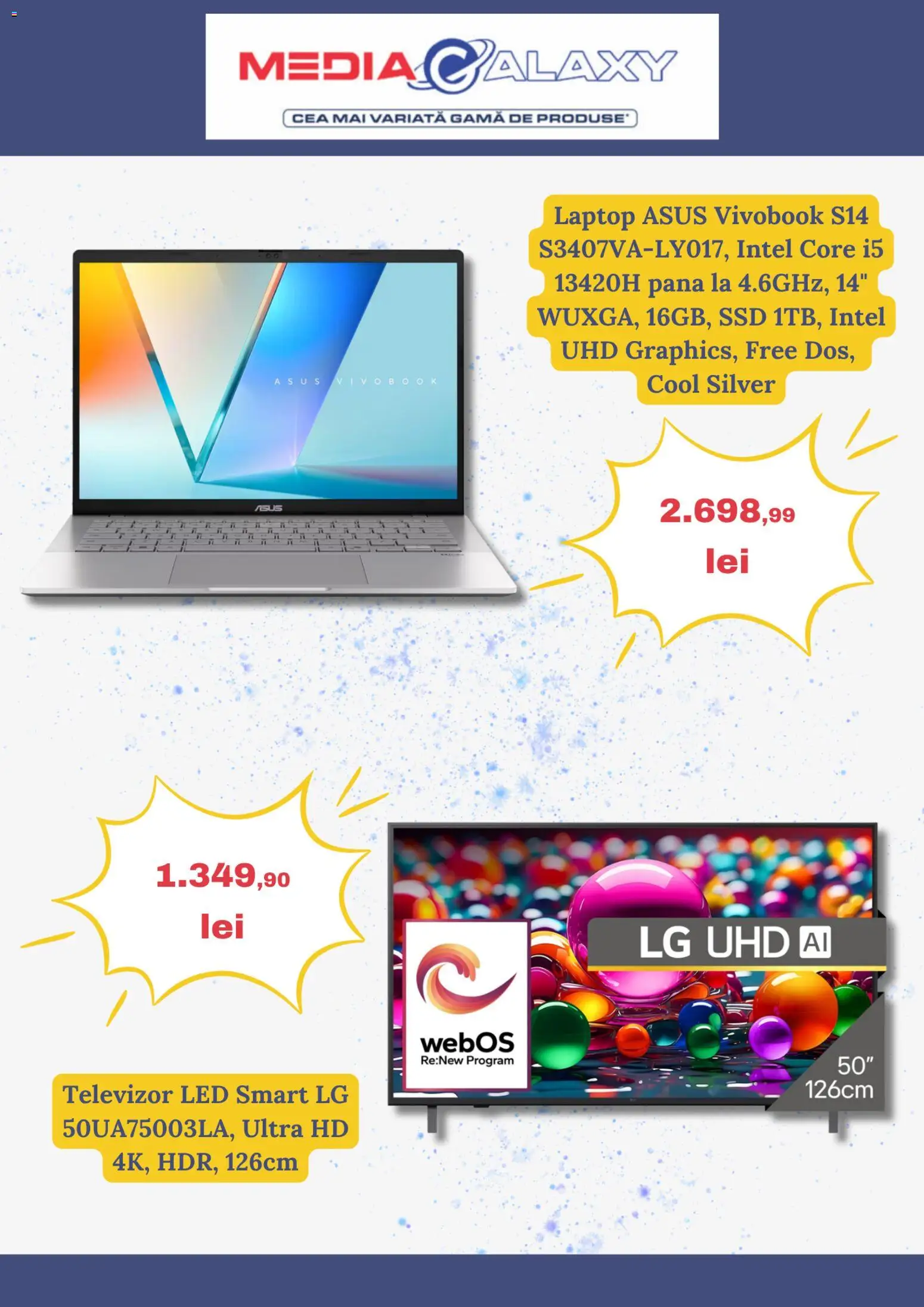 Catalog Media Galaxy 28 Mai - 2 Iunie 2026 | Pagina 3 | Produse: Laptop, Vestiyer, Televizor, Babak