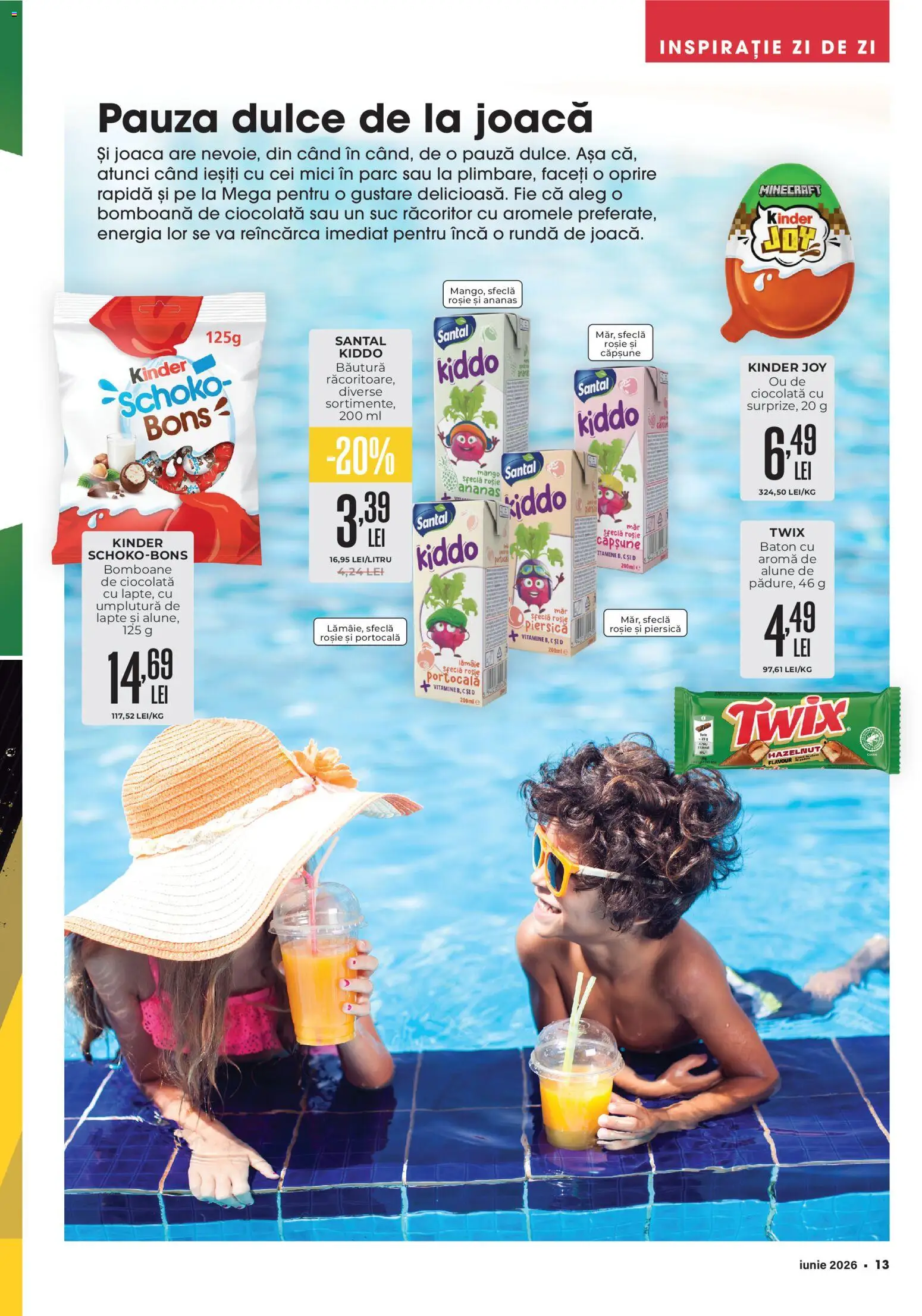 Catalog Mega Image 28 Mai - 29 Iunie 2026 | Pagina 13 | Produse: Piersică, Lapte, Ciocolată, Mango