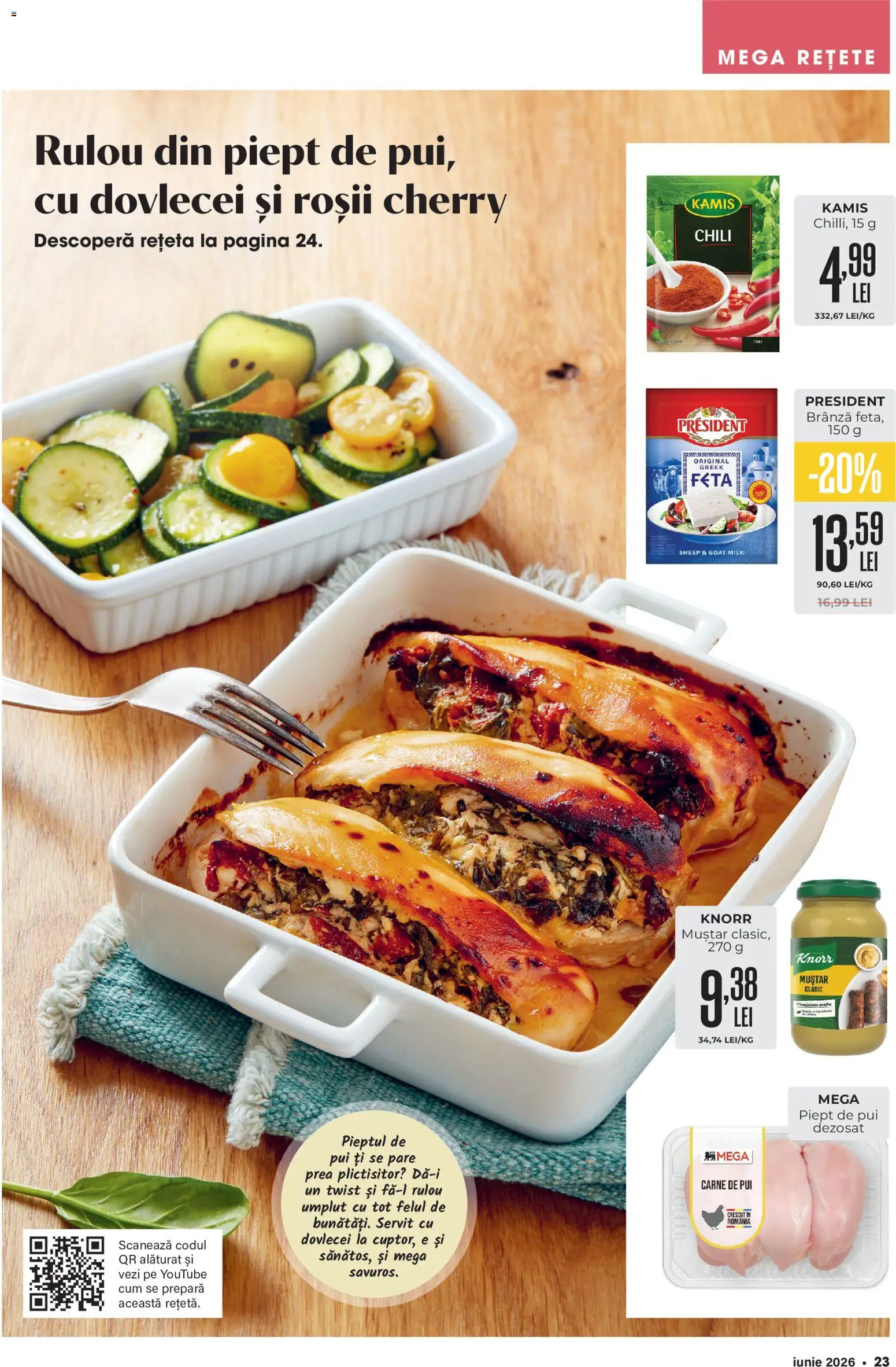 Catalog Mega Image 28 Mai - 29 Iunie 2026 | Pagina 23 | Produse: Hacıyatmaz Kedi Oyuncağı, Brânză, Carne De Pui, Muștar