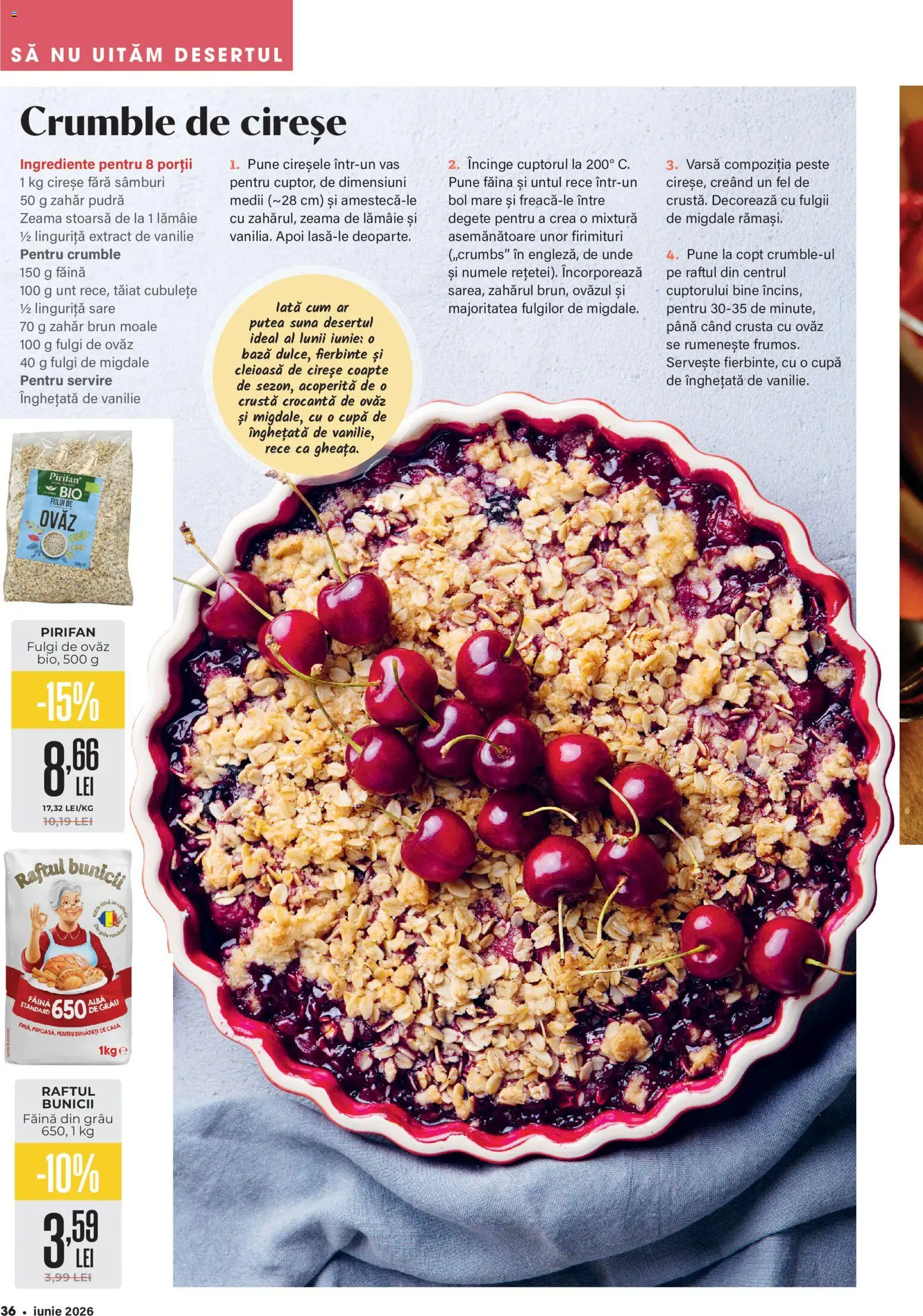 Catalog Mega Image 28 Mai - 29 Iunie 2026 | Pagina 36 | Produse: Făină, Cireșe, Fulgi, Înghețată