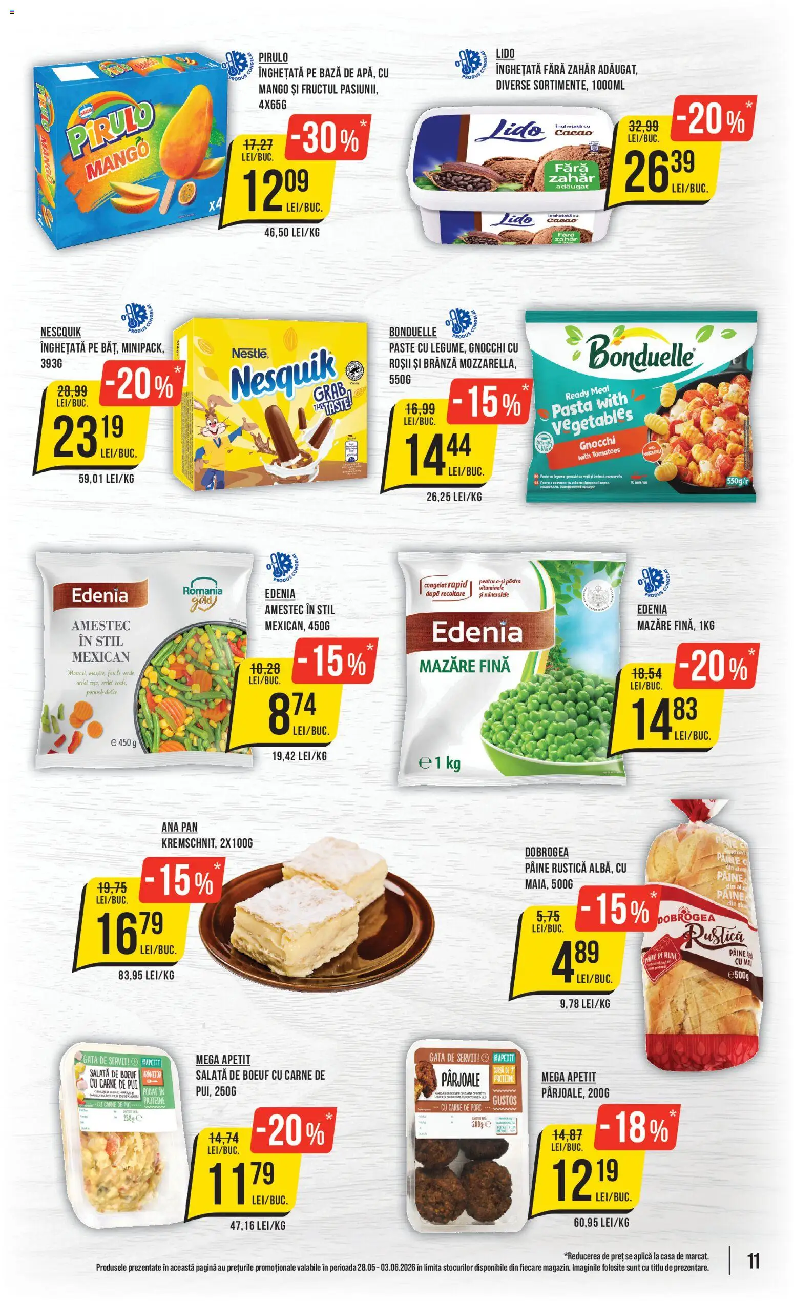 Catalog Mega Image 28 Mai - 2 Iunie 2026 | Pagina 11 | Produse: Mozzarella, Paste, Sos, Zahăr