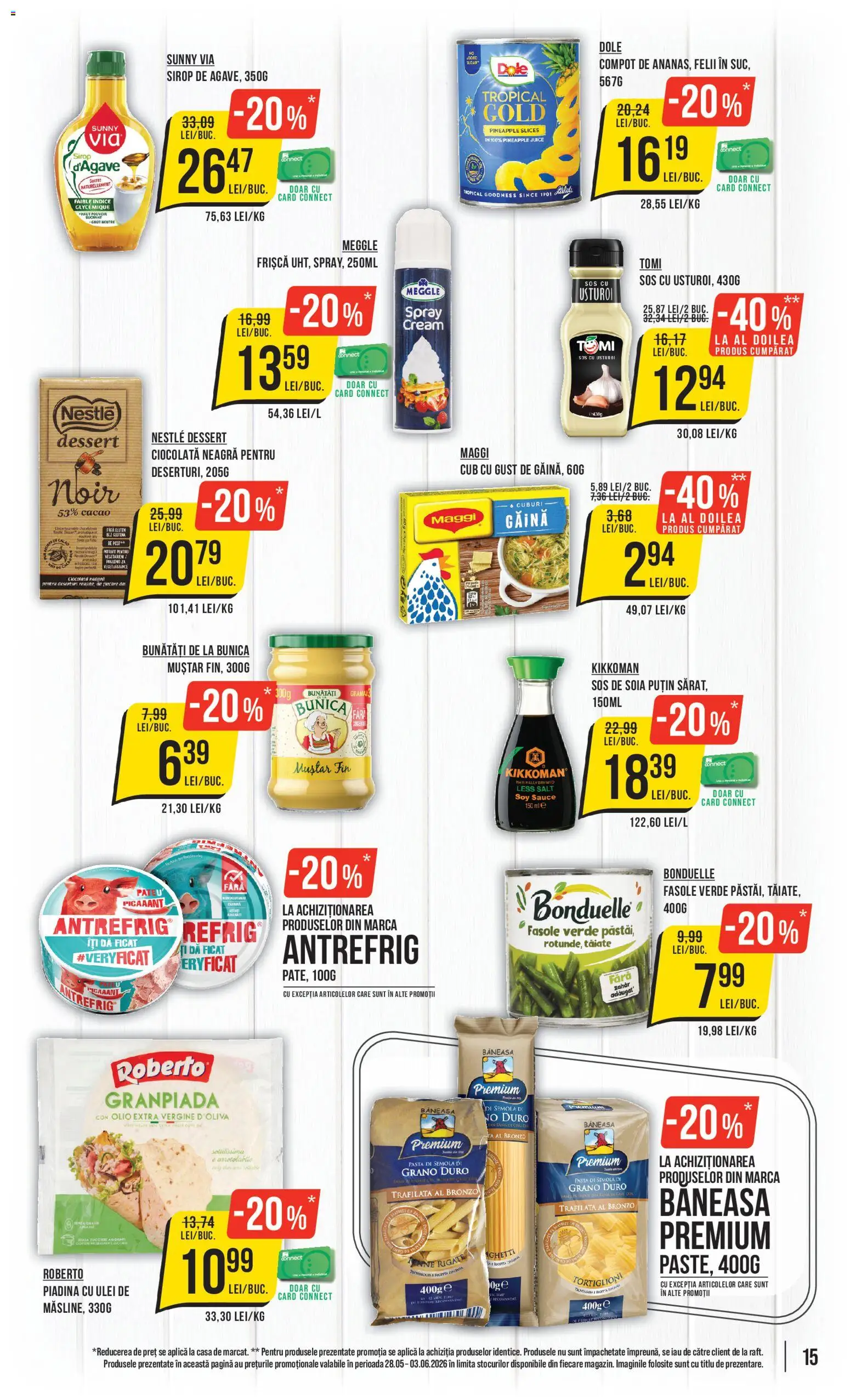 Catalog Mega Image 28 Mai - 2 Iunie 2026 | Pagina 15 | Produse: Fasole verde, Sirop, Sos, Usturoi
