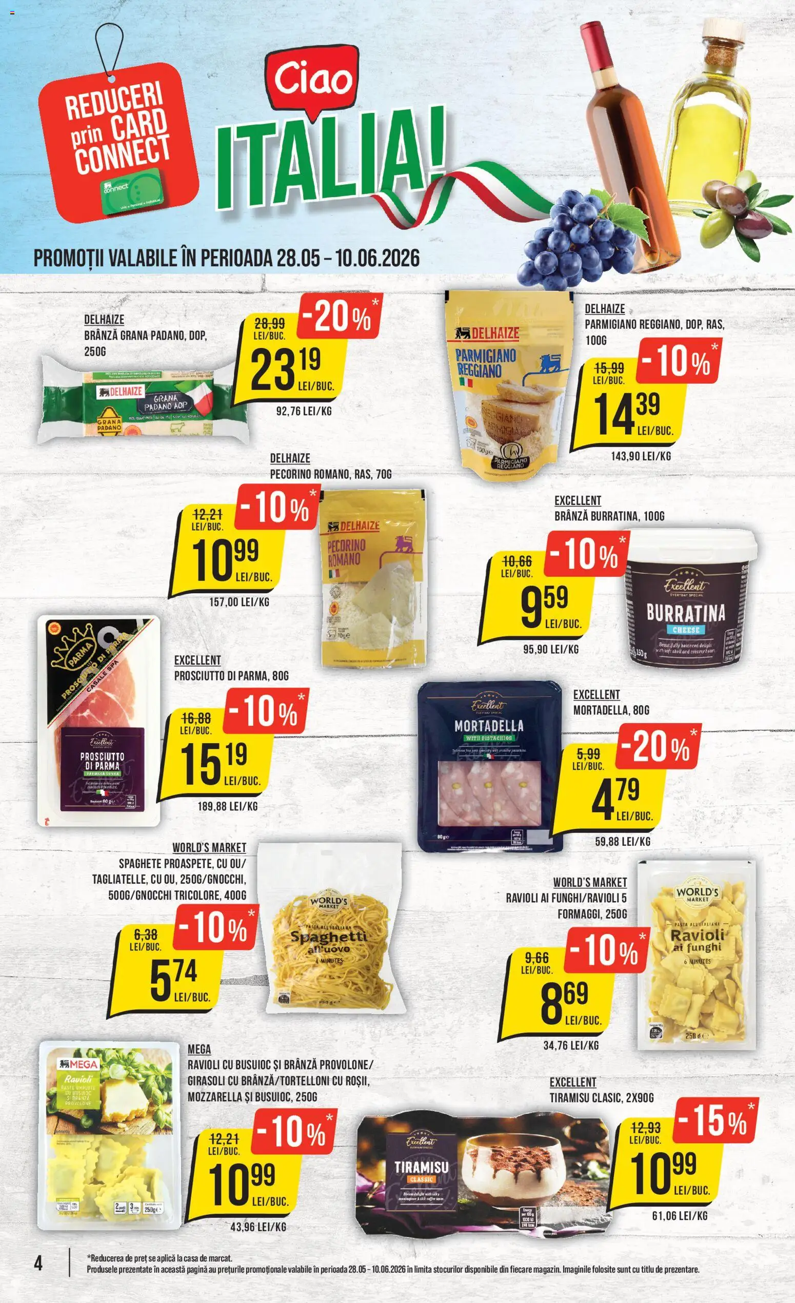Catalog Mega Image 28 Mai - 2 Iunie 2026 | Pagina 4 | Produse: Mozzarella, Brânză, Tiramisu