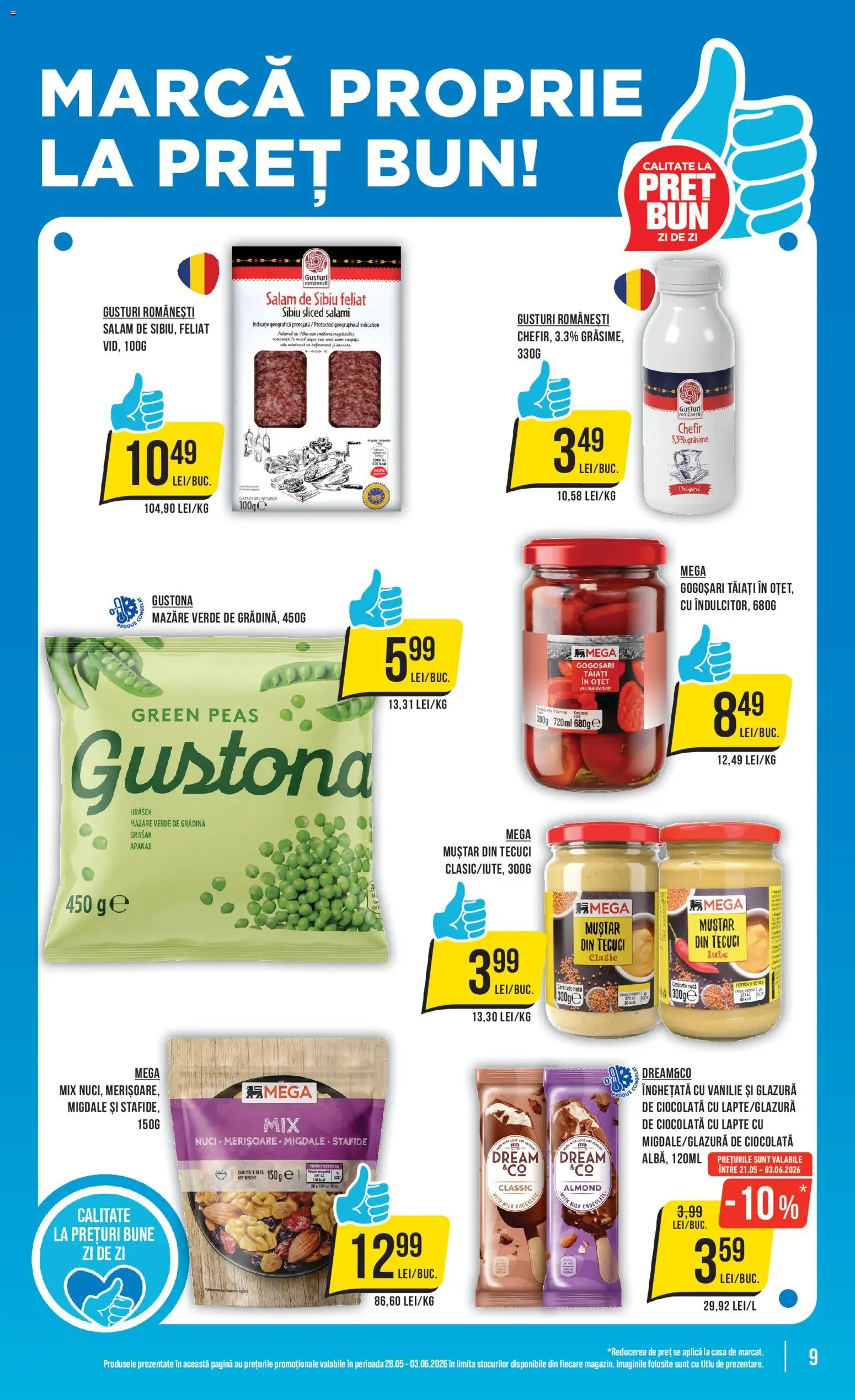Catalog Mega Image 28 Mai - 2 Iunie 2026 | Pagina 9 | Produse: Mazăre, Ciocolată, Nuci, Çocuk sutyeni
