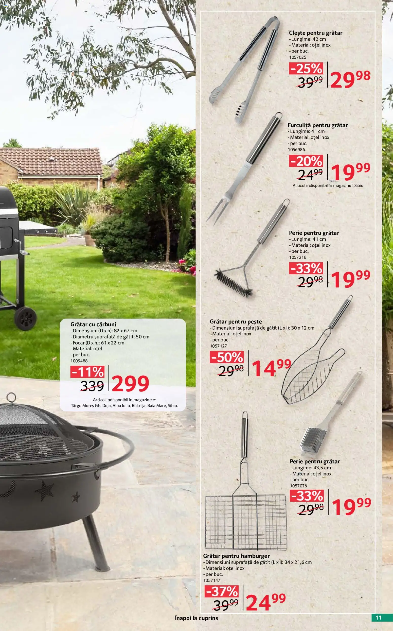 Catalog Selgros 29 Mai - 24 Iunie 2026 | Pagina 11 | Produse: Clește, Grătar, Perie, Pește
