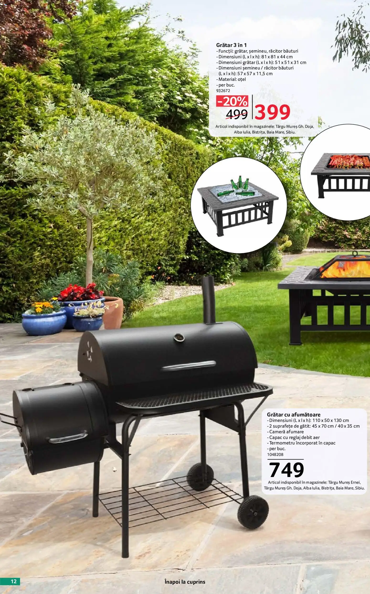 Catalog Selgros 29 Mai - 24 Iunie 2026 | Pagina 12 | Produse: Cameră, Termometru, Grătar, Șemineu