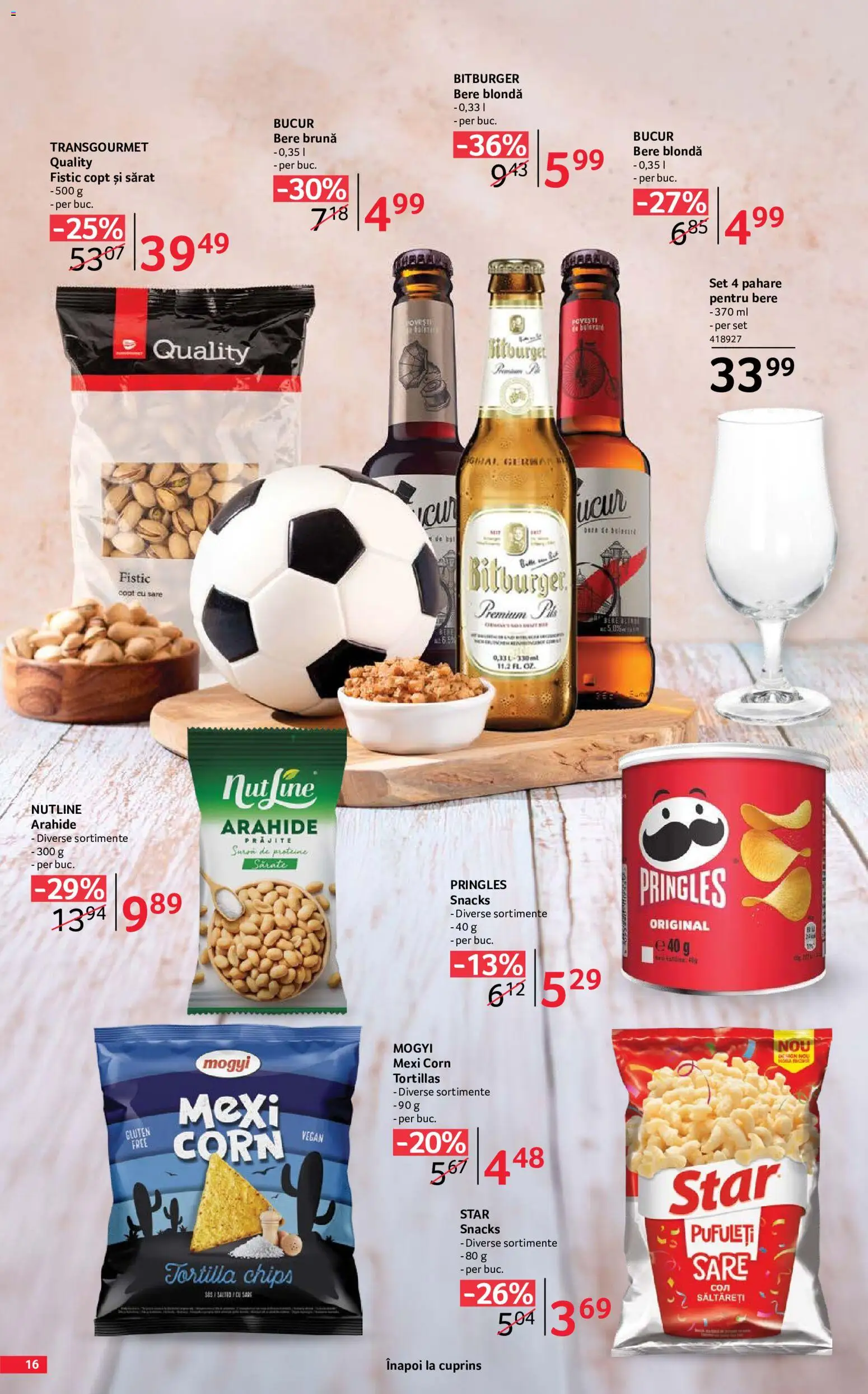 Catalog Selgros 29 Mai - 24 Iunie 2026 | Pagina 16 | Produse: Pahare, Pufuleți, Fistic, Sare