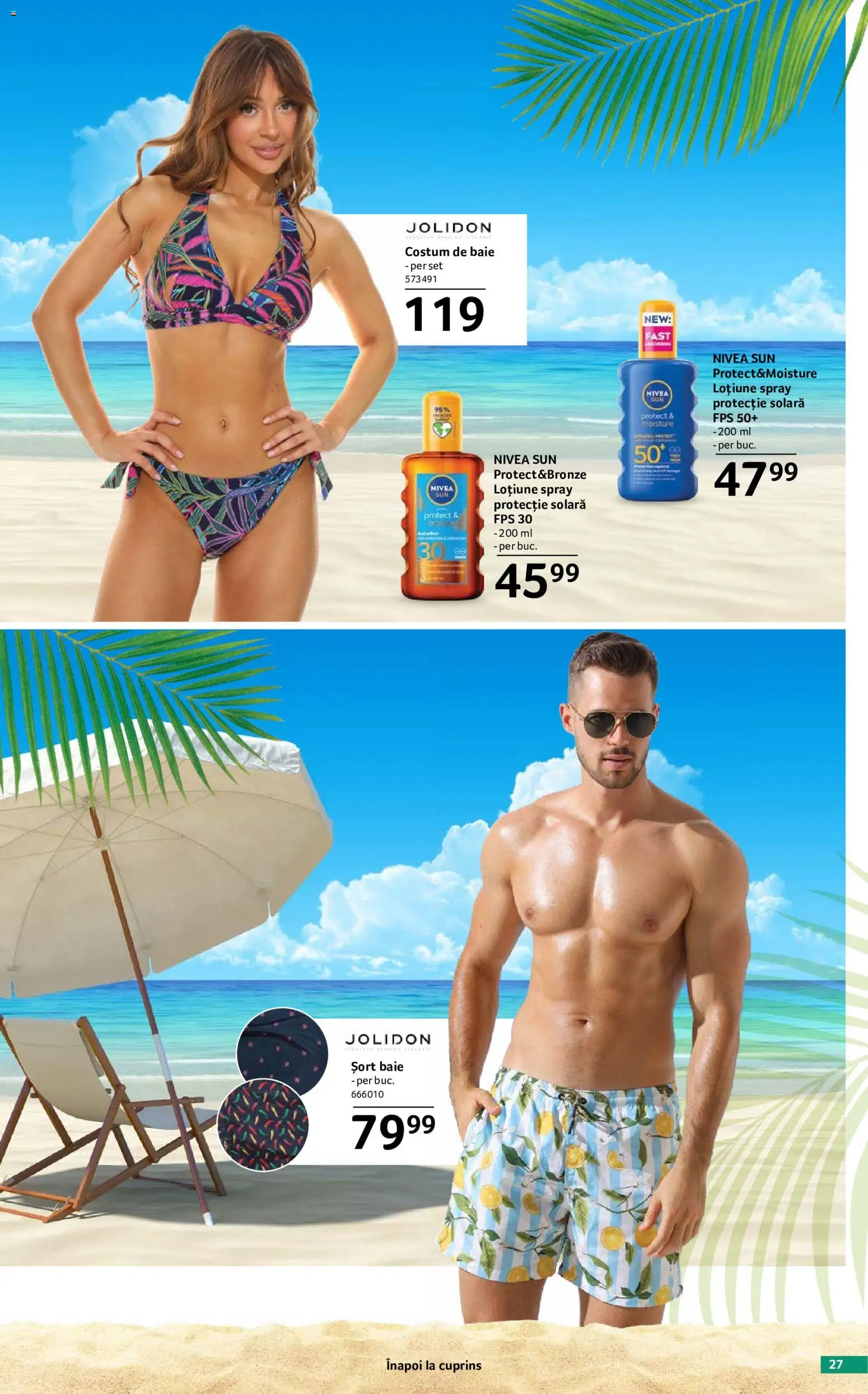 Catalog Selgros 29 Mai - 24 Iunie 2026 | Pagina 27 | Produse: Șort, Protecție solară, Costum de baie, Costum