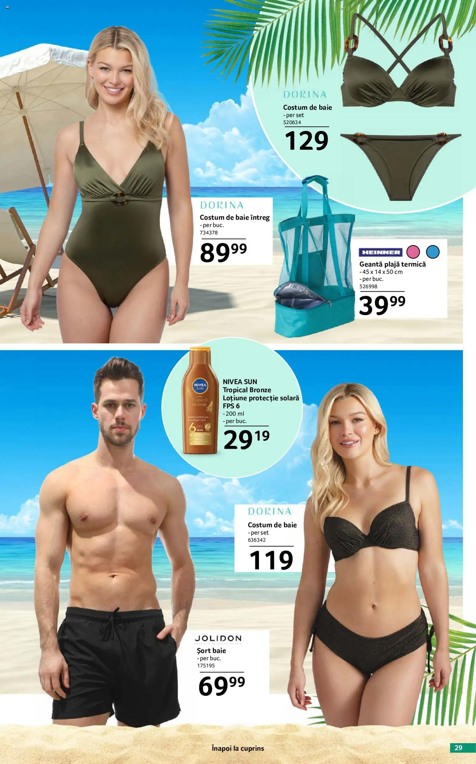 Catalog Selgros 29 Mai - 24 Iunie 2026 | Pagina 29 | Produse: Geantă, Șort, Protecție solară, Loțiune protecție solară