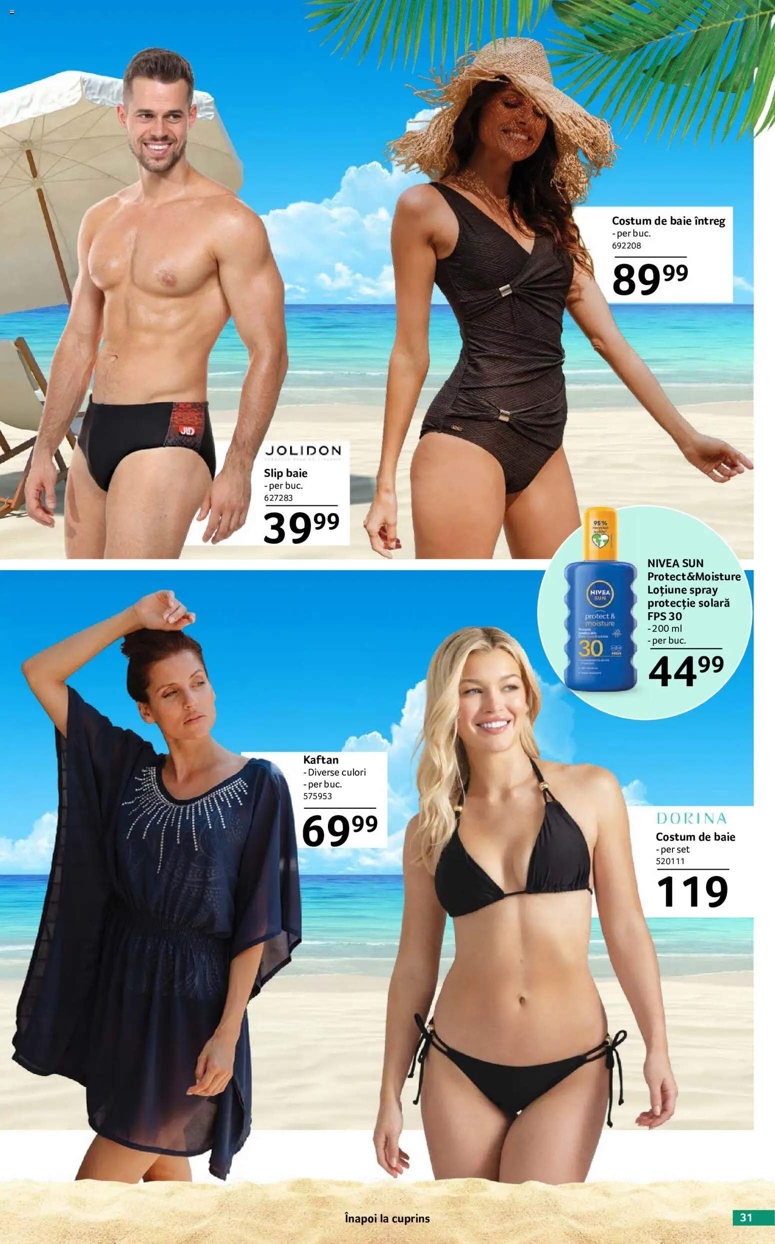 Catalog Selgros 29 Mai - 24 Iunie 2026 | Pagina 31 | Produse: Protecție solară, Costum de baie, Costum, Slip