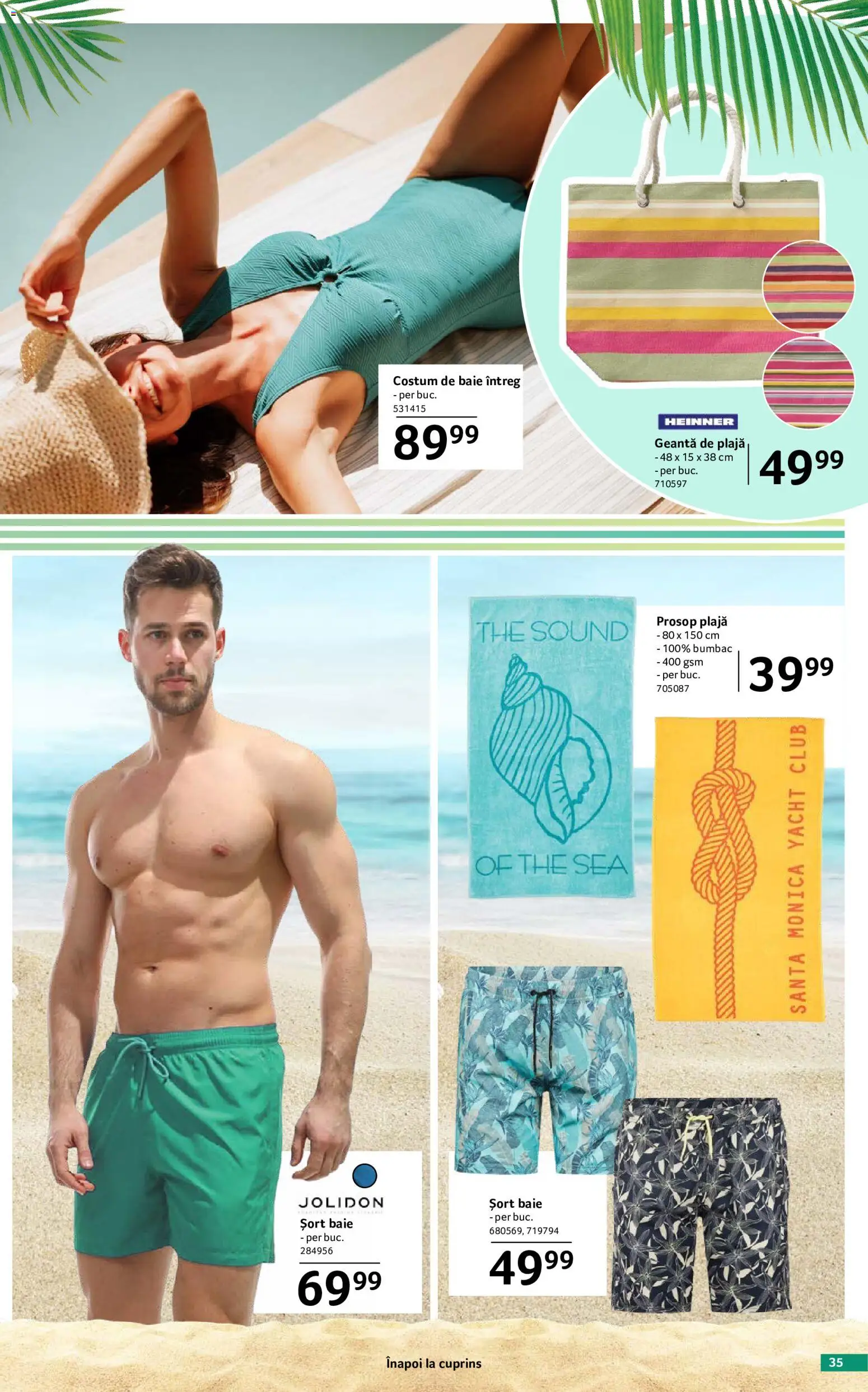 Catalog Selgros 29 Mai - 24 Iunie 2026 | Pagina 35 | Produse: Geantă, Șort, Costum de baie, Costum