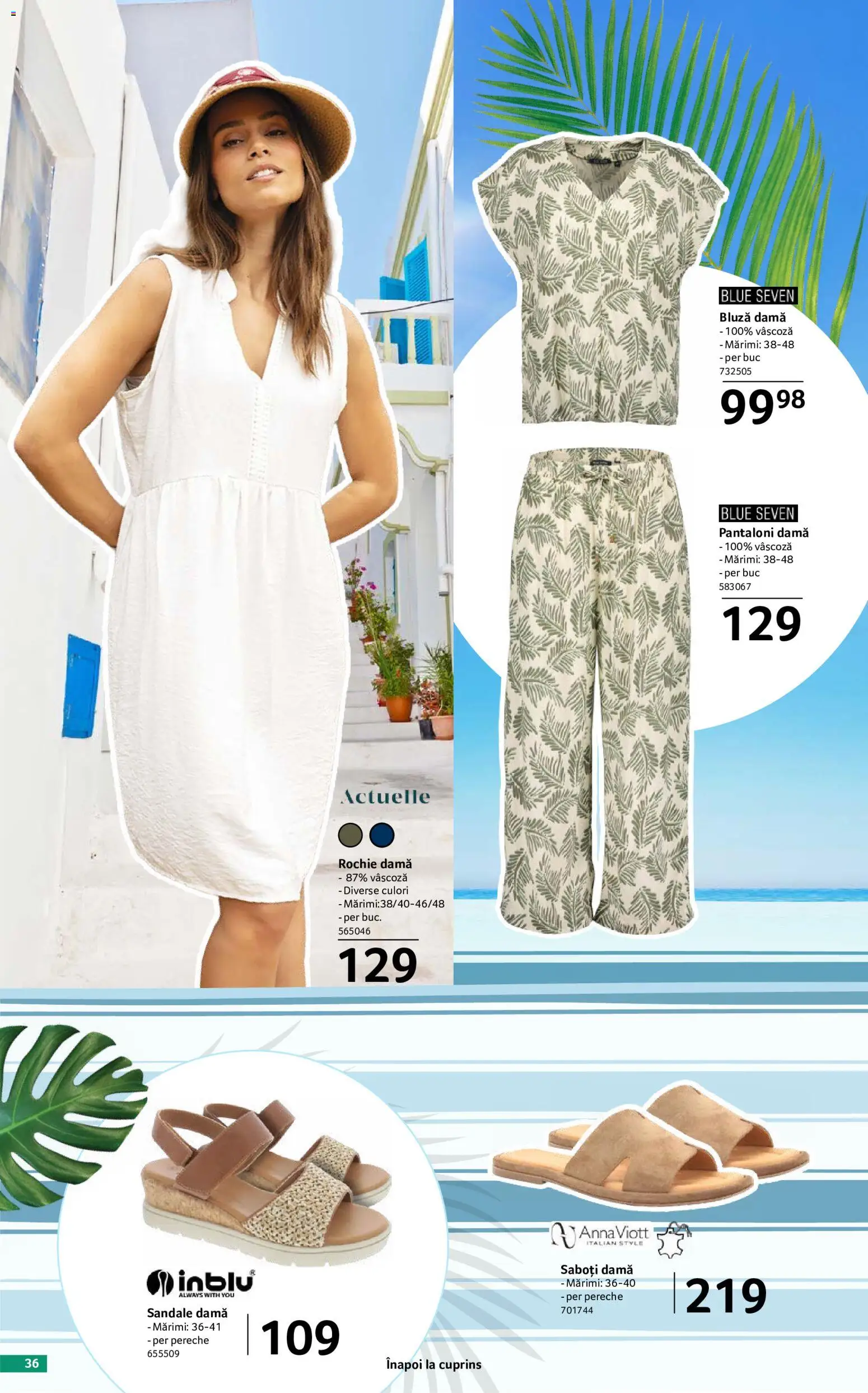 Catalog Selgros 29 Mai - 24 Iunie 2026 | Pagina 36 | Produse: Delgeç, Rochie, Pantaloni, Sandale