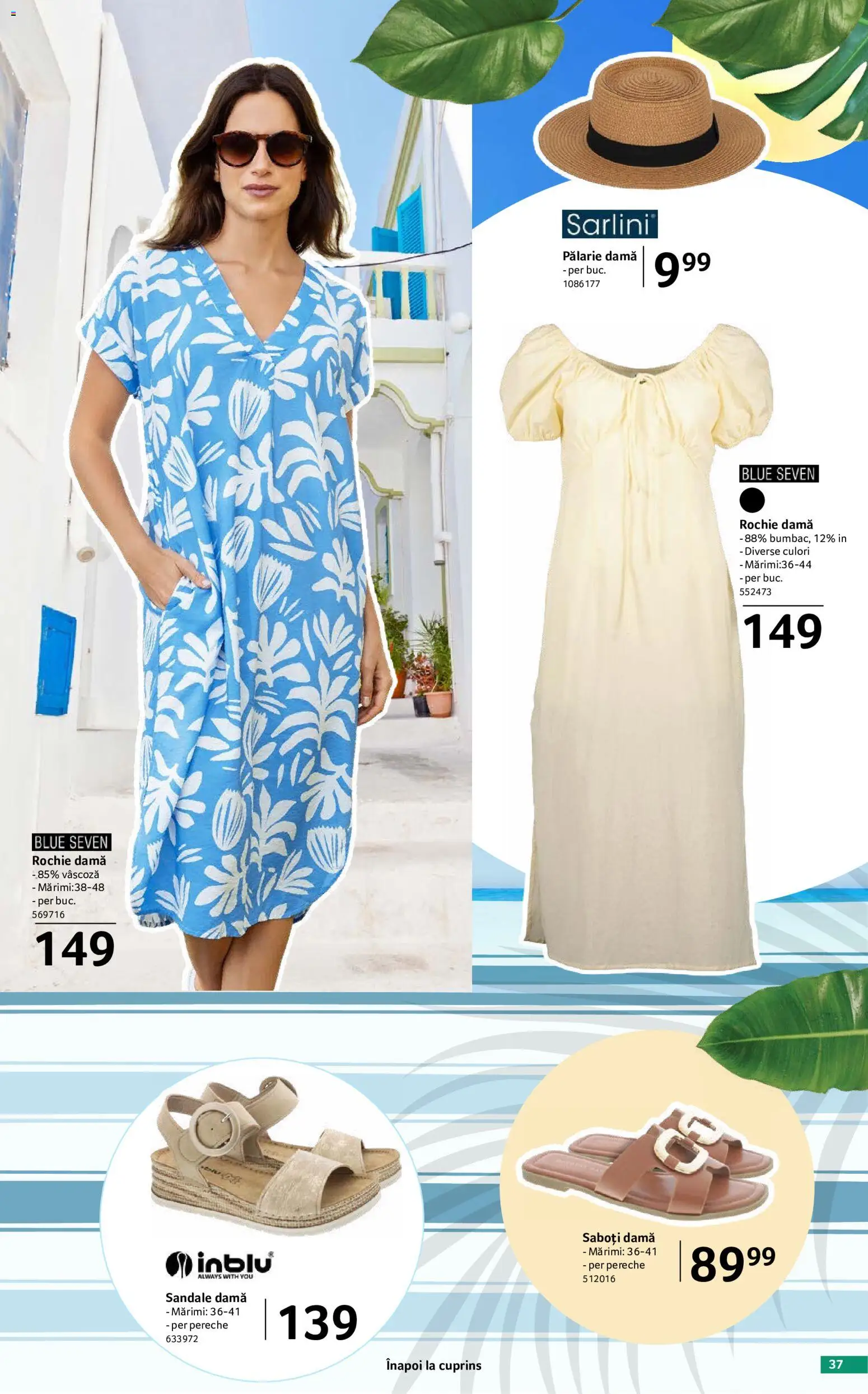 Catalog Selgros 29 Mai - 24 Iunie 2026 | Pagina 37 | Produse: Pălărie, Rochie, Sandale