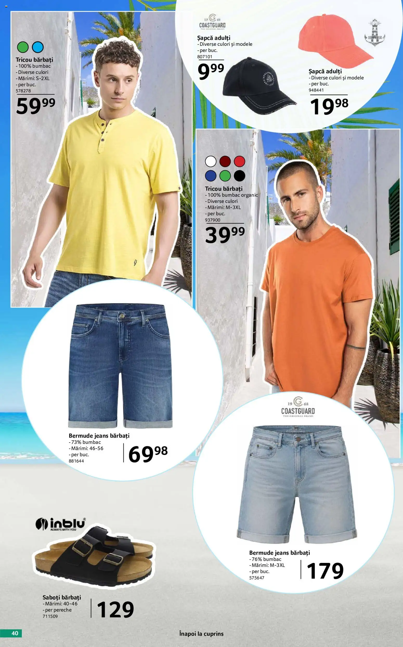 Catalog Selgros 29 Mai - 24 Iunie 2026 | Pagina 40 | Produse: Șapcă, Tricou