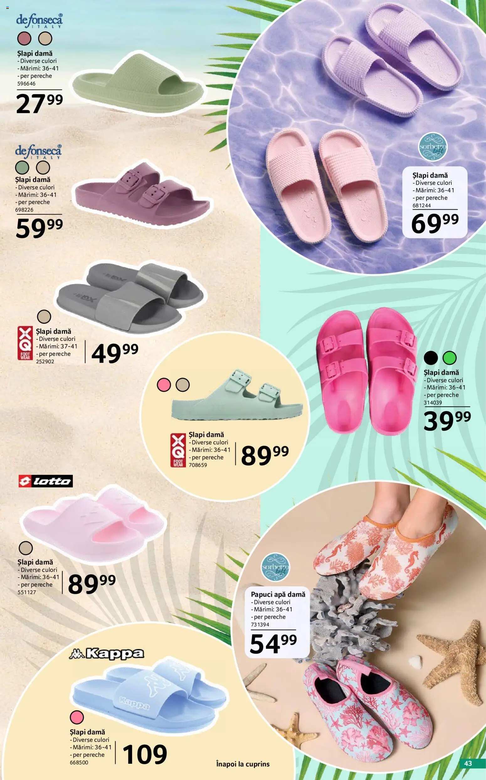 Catalog Selgros 29 Mai - 24 Iunie 2026 | Pagina 43 | Produse: Apă, Papuci, Șlapi