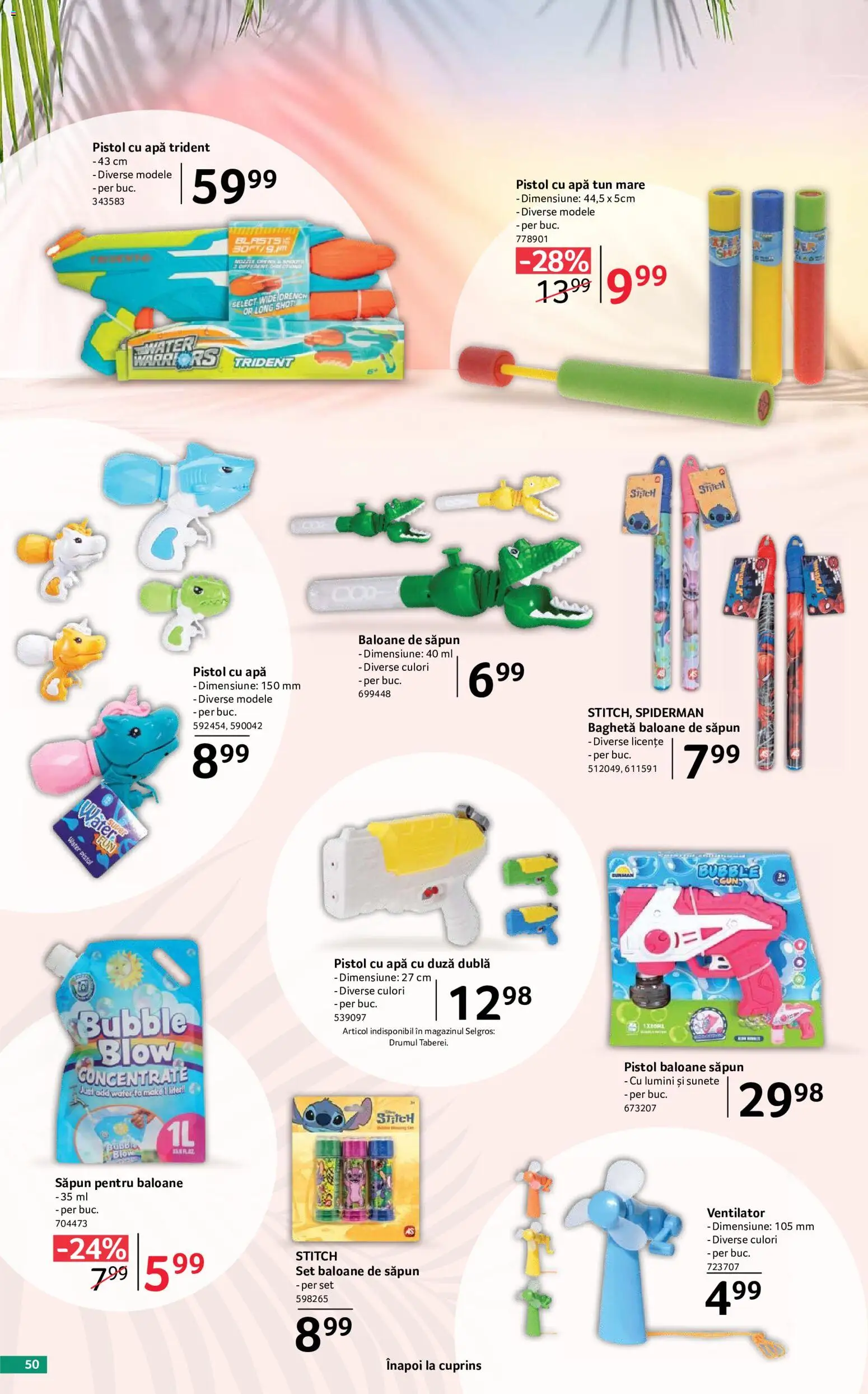 Catalog Selgros 29 Mai - 24 Iunie 2026 | Pagina 50 | Produse: Ventilator, Săpun, Apă
