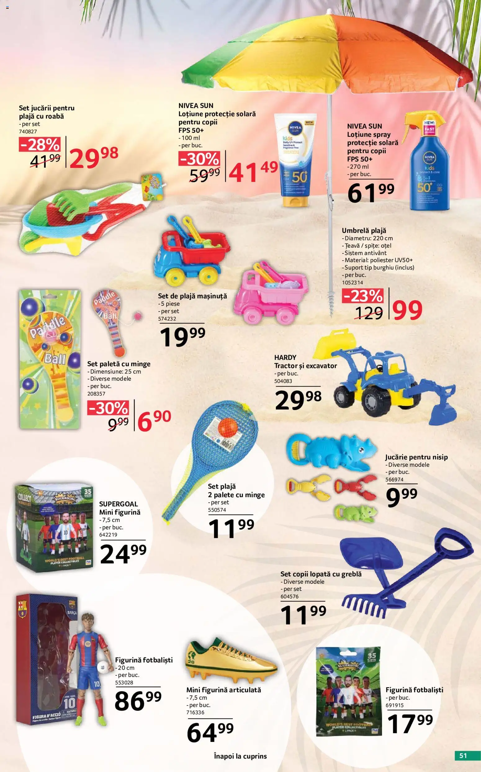 Catalog Selgros 29 Mai - 24 Iunie 2026 | Pagina 51 | Produse: Umbrelă, Player, Țeavă, Loțiune protecție solară
