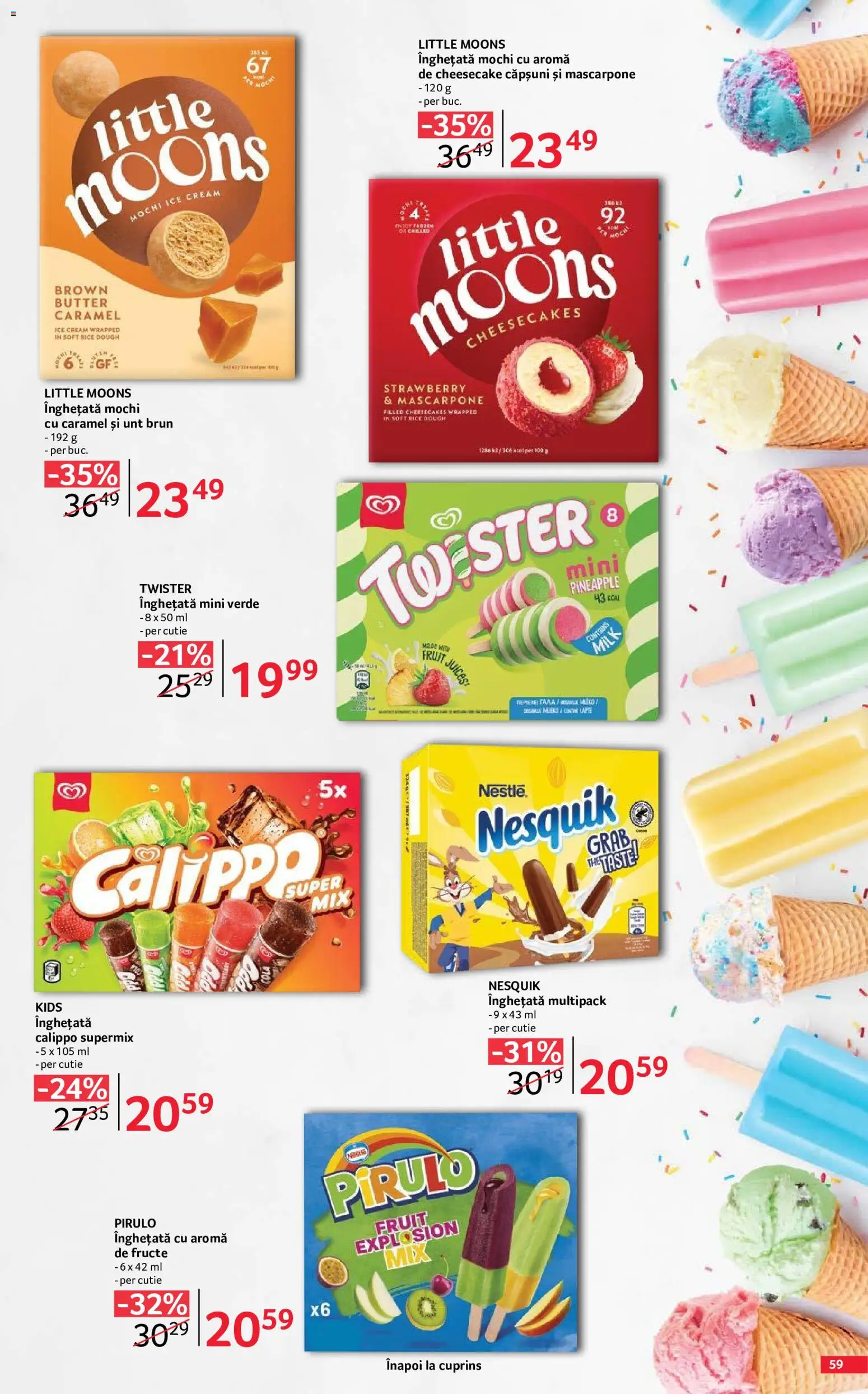 Catalog Selgros 29 Mai - 24 Iunie 2026 | Pagina 59 | Produse: Lapte, Căpșuni, Înghețată, Fructe