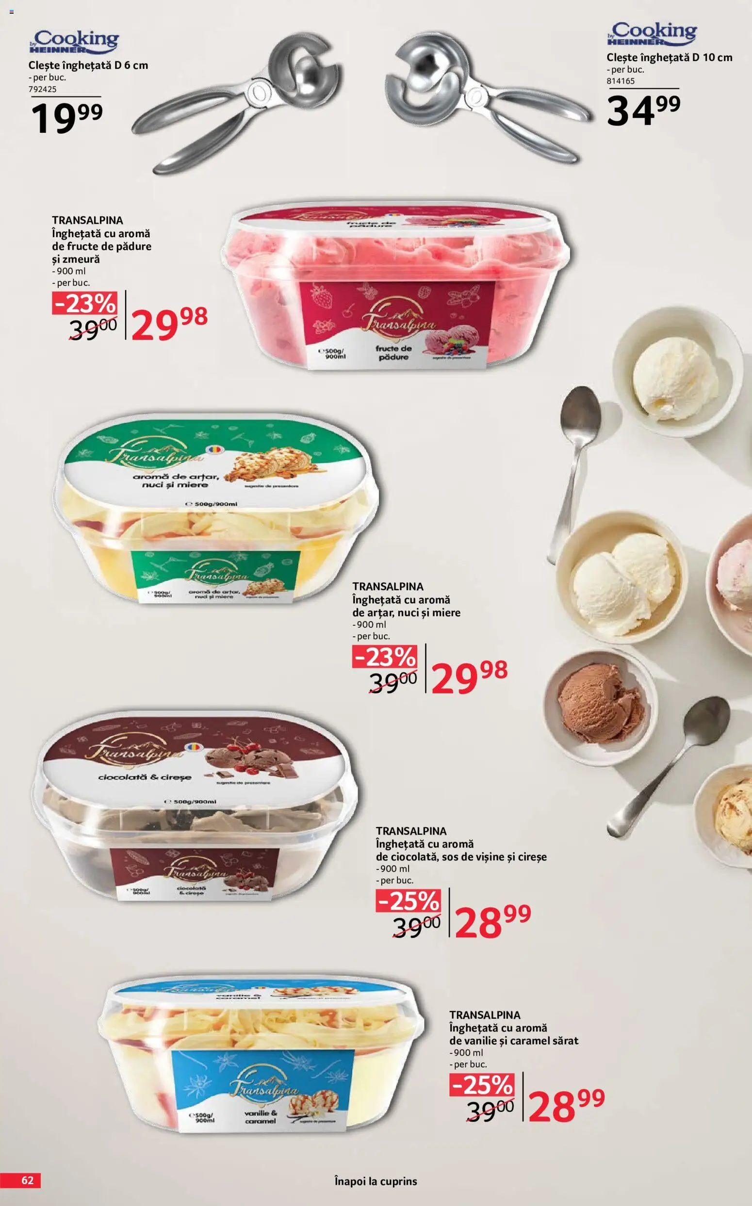 Catalog Selgros 29 Mai - 24 Iunie 2026 | Pagina 62 | Produse: Zmeură, Ciocolată, Nuci, Înghețată
