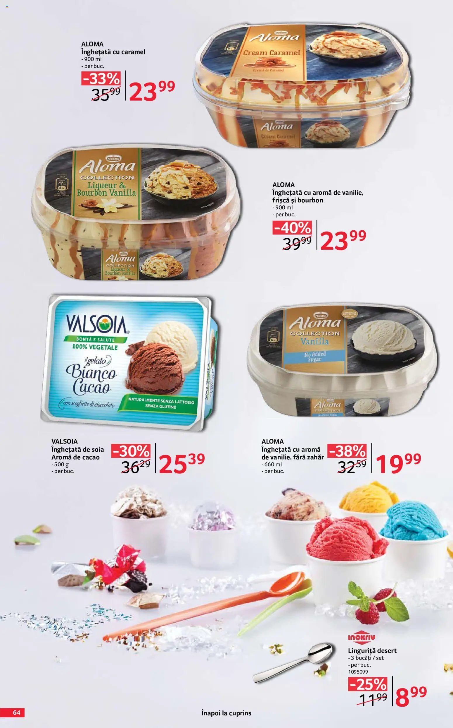 Catalog Selgros 29 Mai - 24 Iunie 2026 | Pagina 64 | Produse: Cremă, Frișcă, Înghețată, Zahăr