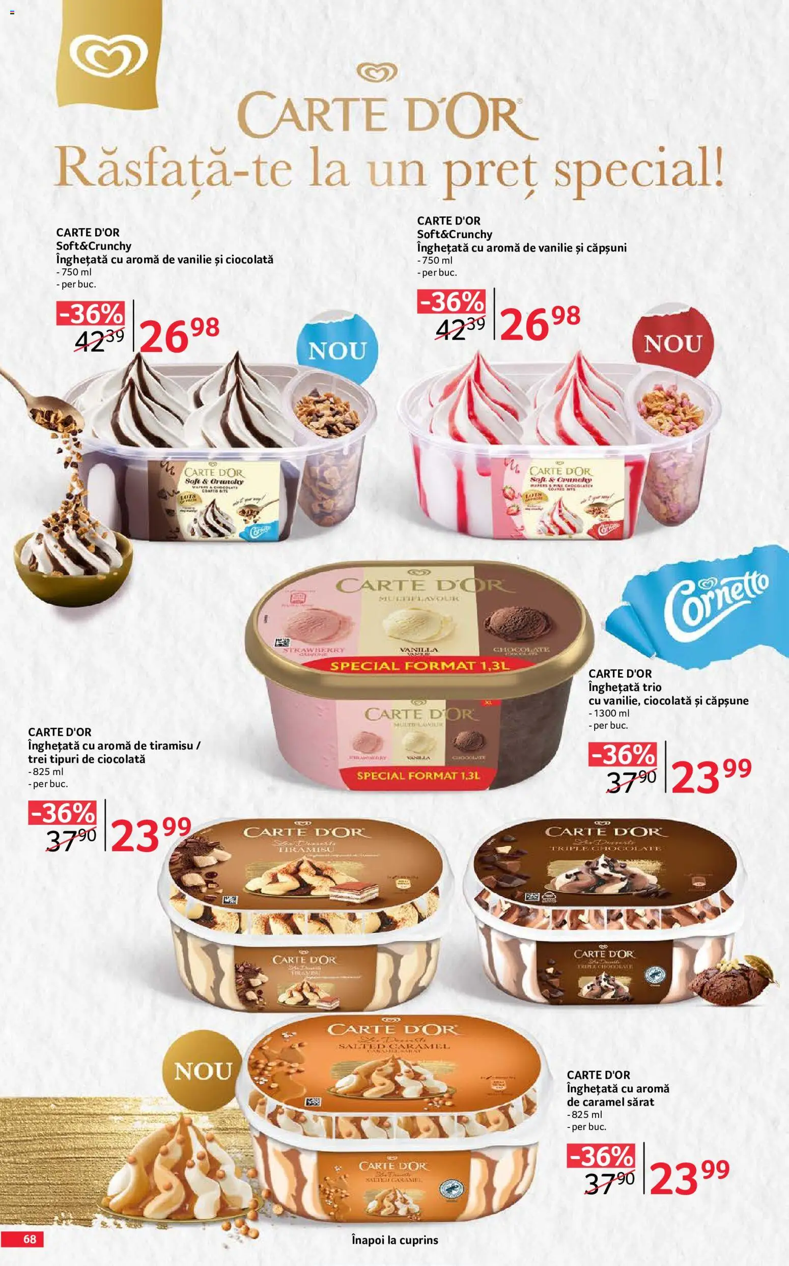Catalog Selgros 29 Mai - 24 Iunie 2026 | Pagina 68 | Produse: Tiramisu, Ciocolată, Căpșuni, Înghețată
