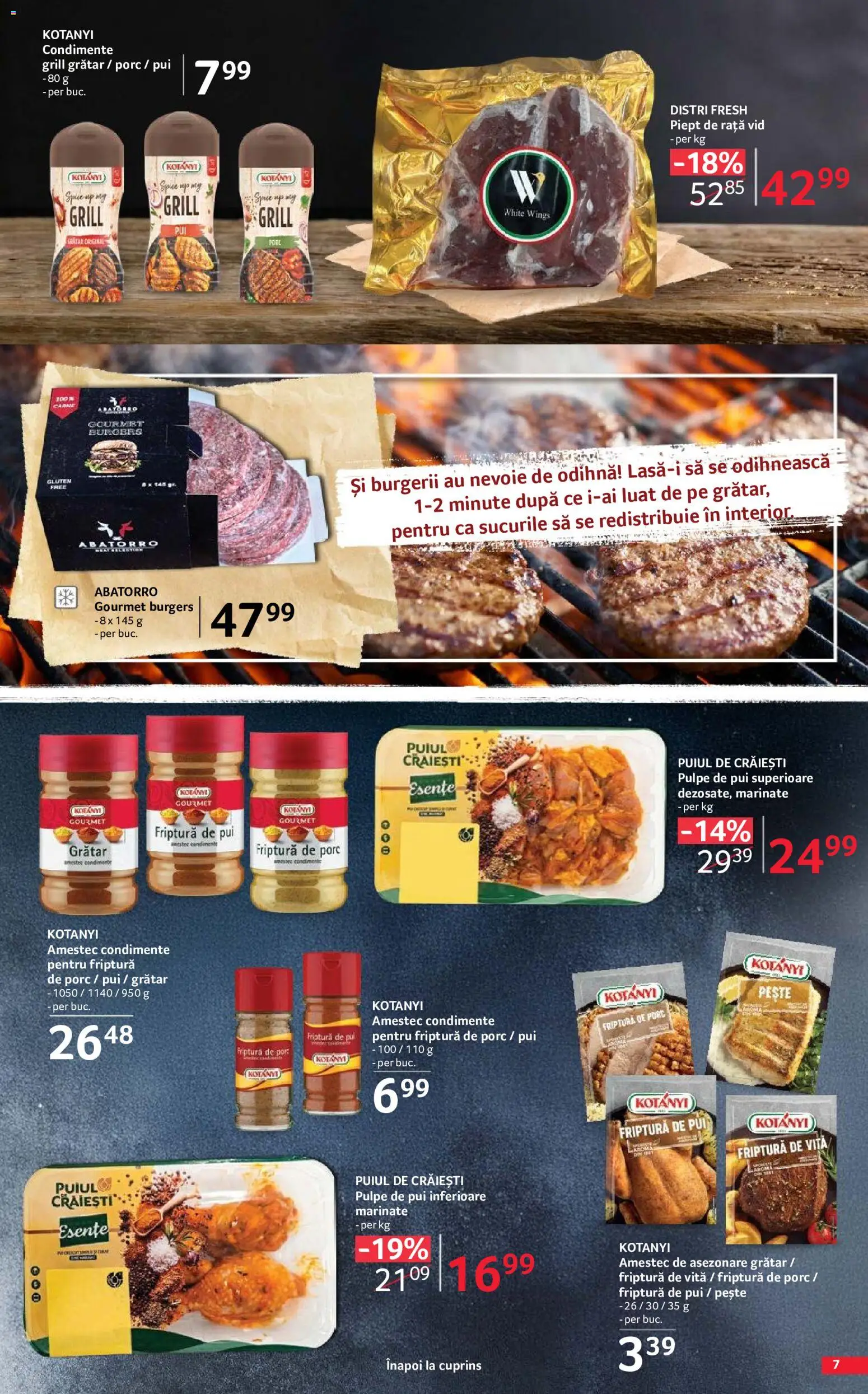 Catalog Selgros 29 Mai - 24 Iunie 2026 | Pagina 7 | Produse: Grill, Hacıyatmaz Kedi Oyuncağı, Rață, Pește