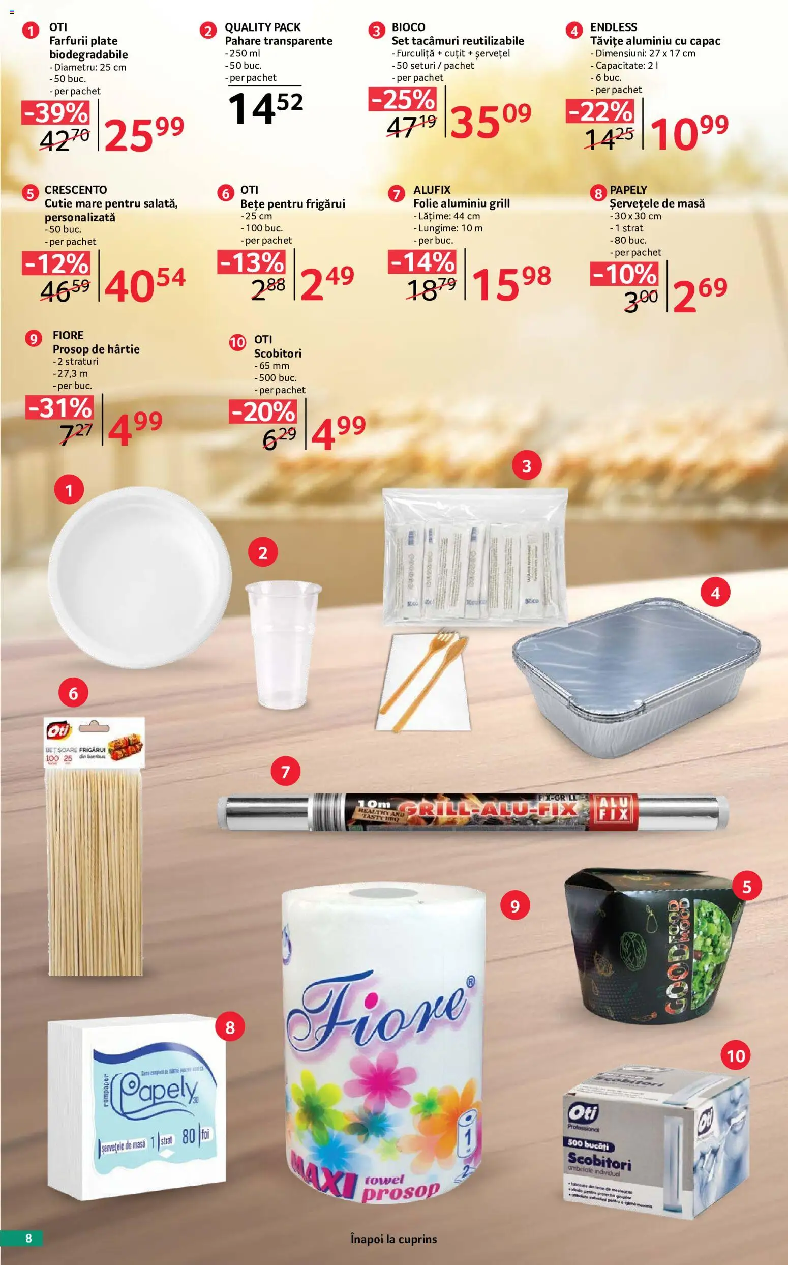 Catalog Selgros 29 Mai - 24 Iunie 2026 | Pagina 8 | Produse: Pahare, Grill, Masă, Cuțit