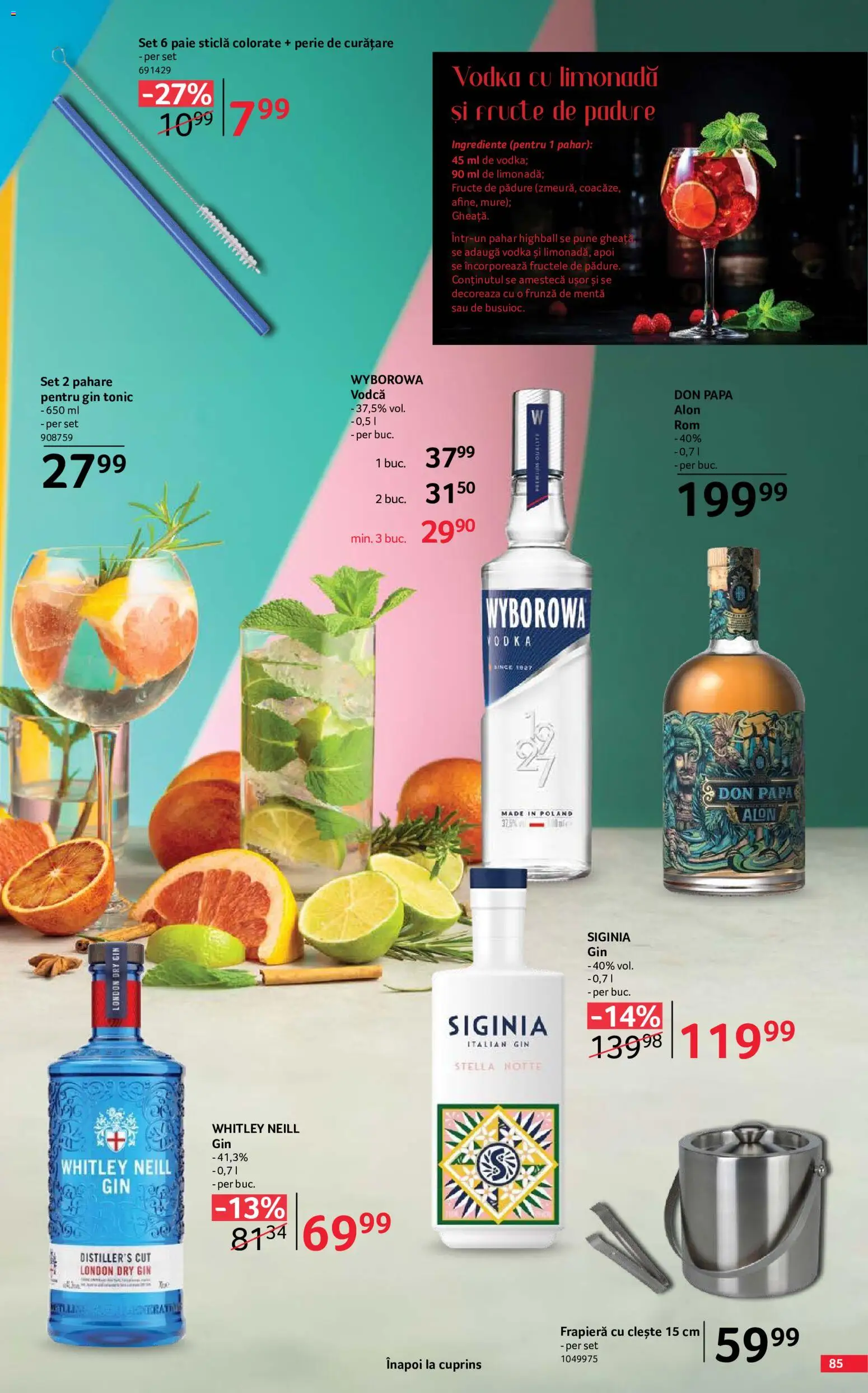 Catalog Selgros 29 Mai - 24 Iunie 2026 | Pagina 85 | Produse: Sıcak su torbası, Perie, Gin, Fructe