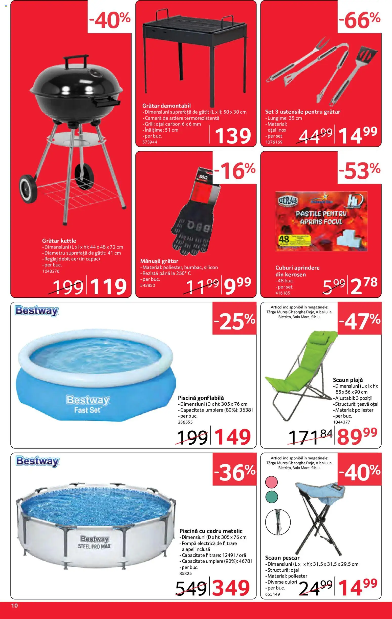 Catalog Selgros 29 Mai - 10 Iunie 2026 | Pagina 10 | Produse: Cameră, Piscină, Scaun, Köpek Uzaklaştırıcılar