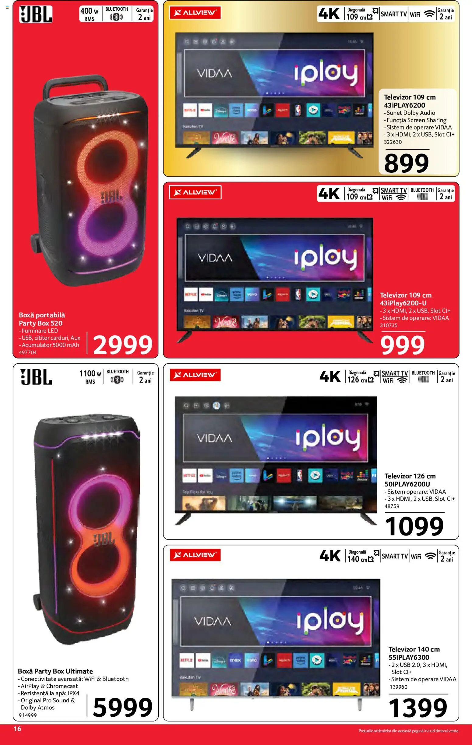 Catalog Selgros 29 Mai - 10 Iunie 2026 | Pagina 16 | Produse: Audio, Usb, Babak, Boxă portabilă