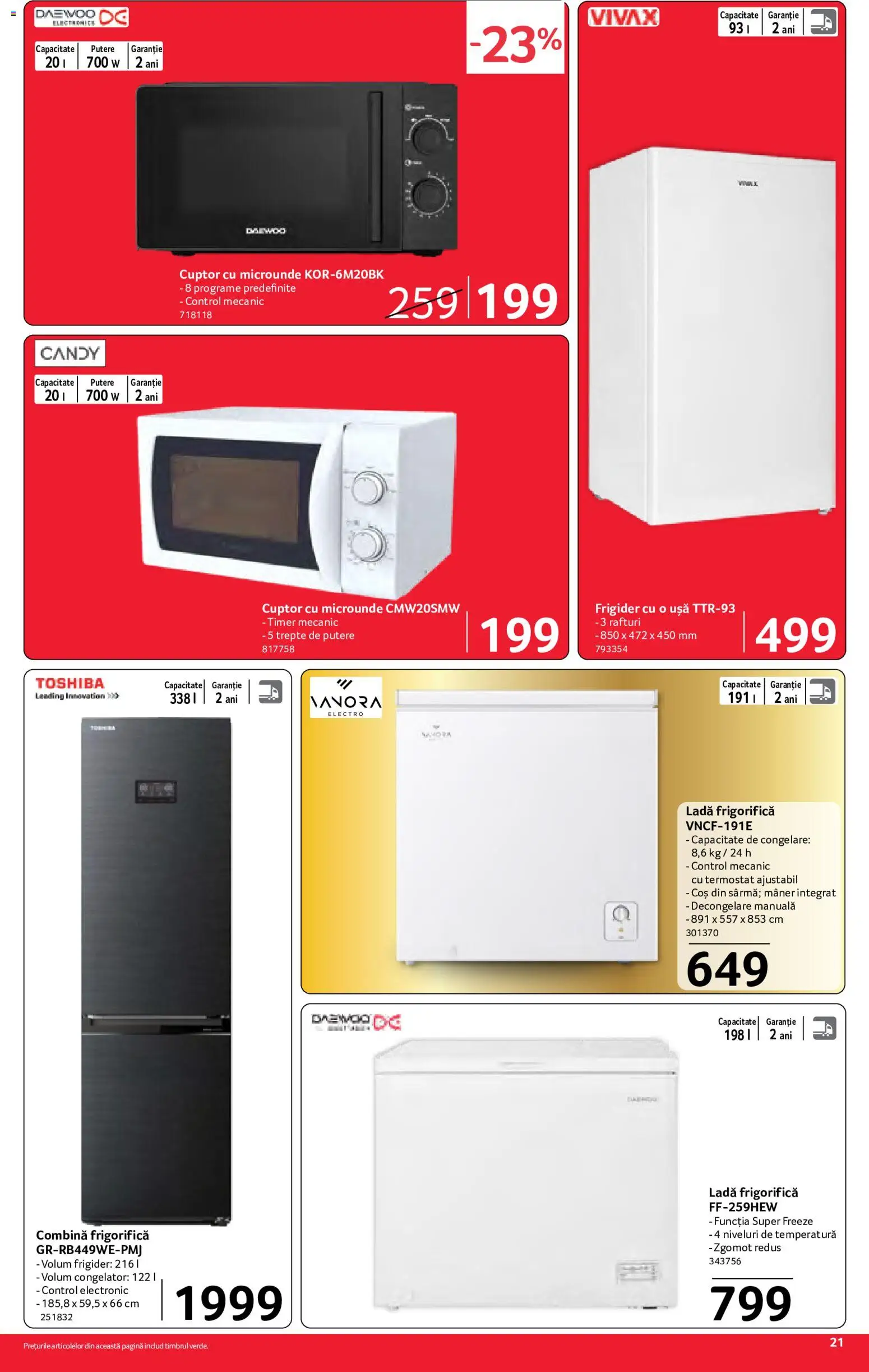 Catalog Selgros 29 Mai - 10 Iunie 2026 | Pagina 21 | Produse: Frigider, Mâner, Ușă, Ladă frigorifică