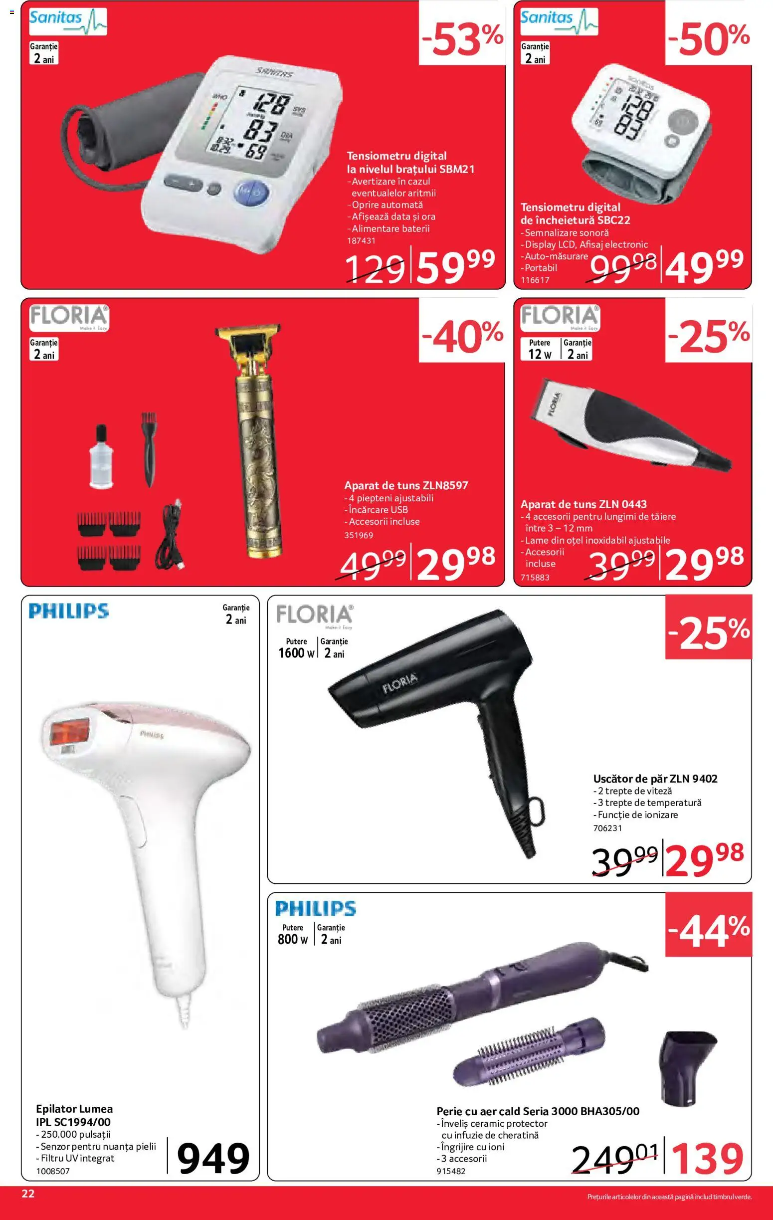 Catalog Selgros 29 Mai - 10 Iunie 2026 | Pagina 22 | Produse: Tensiometru, Usb, Uscător De Păr, Perie