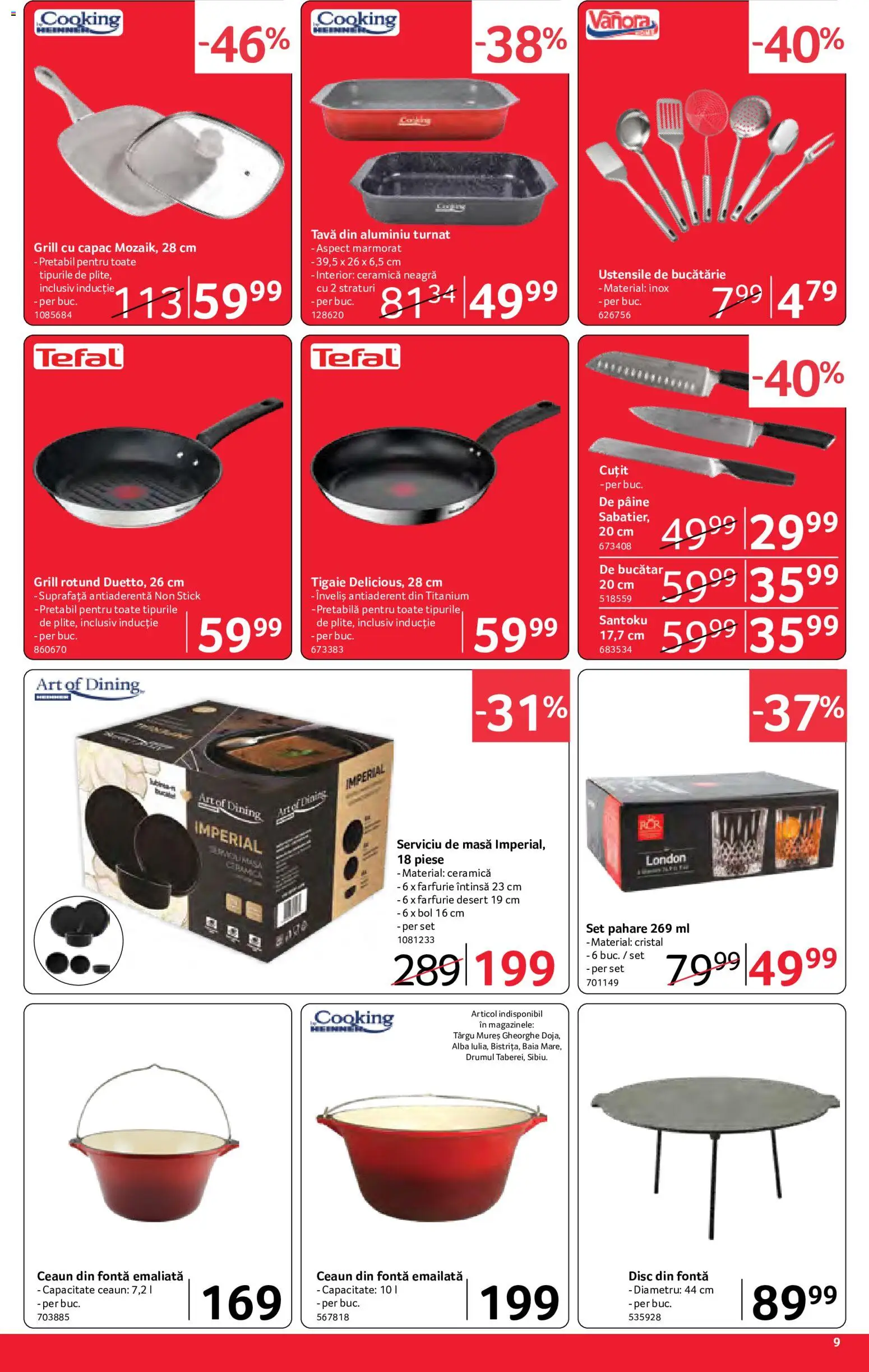 Catalog Selgros 29 Mai - 10 Iunie 2026 | Pagina 9 | Produse: Pahare, Bol, Masă, Pâine
